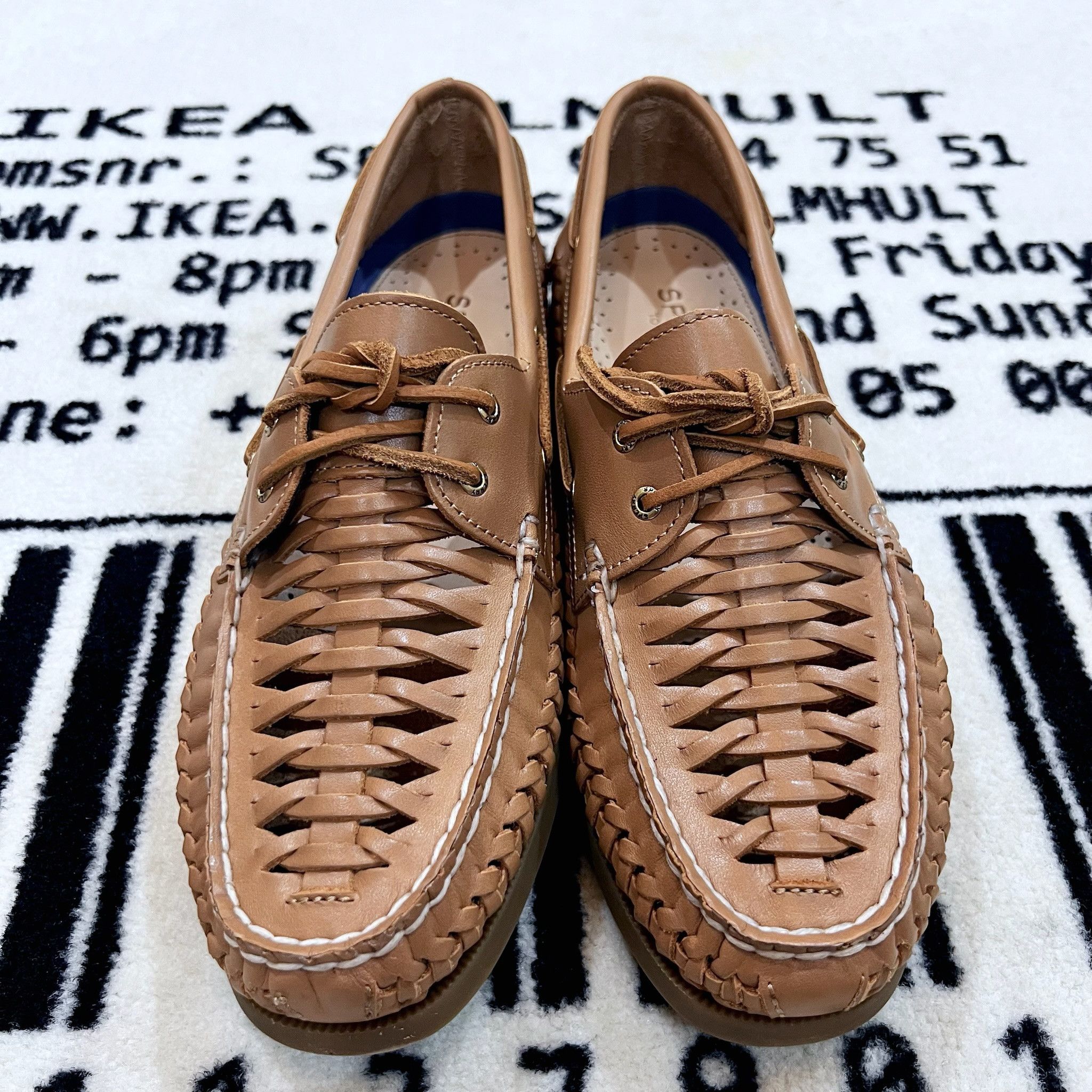 Sperry Sperry Authentic Original™ 2 Eye Woven Boat Shoe Flat Heel Size US 11 / IT 41 - 3 Thumbnail