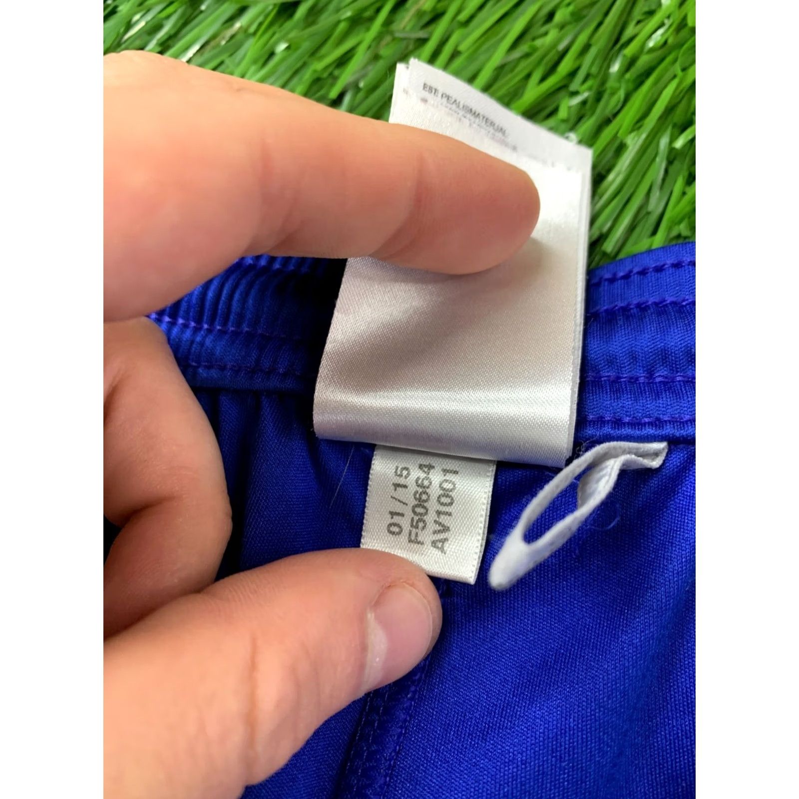 Adidas ADIDAS Nova Performance ClimaLite Football Shorts Men S Blue and White 2015 Size US 29 - 5 Thumbnail