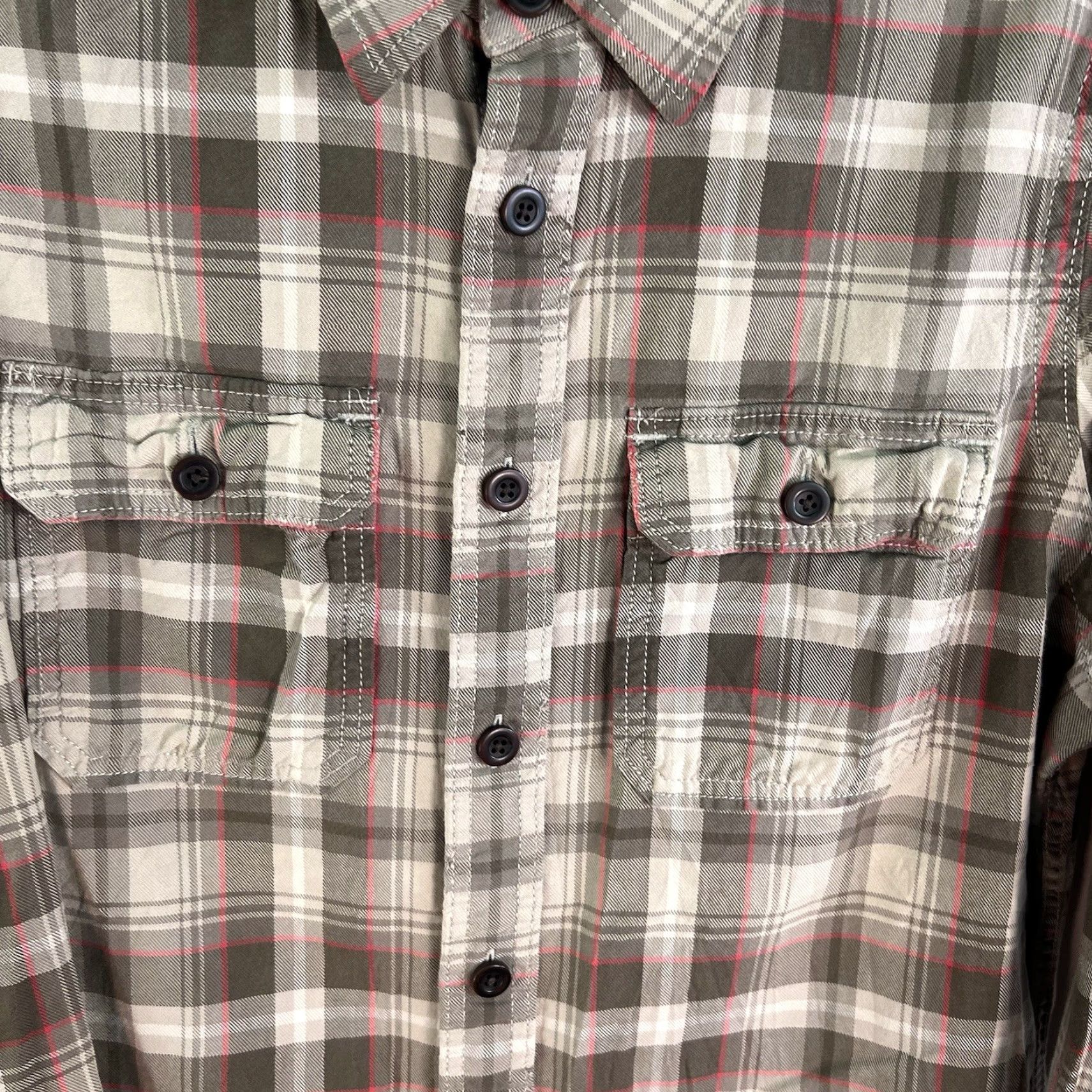 Abercrombie & Fitch VINTAGE Abercrombie & Fitch Men's Shirt Long Sleeve Plaid Button-Up Tan Cotton Casual Size L Size US L / EU 52-54 / 3 - 4 Thumbnail