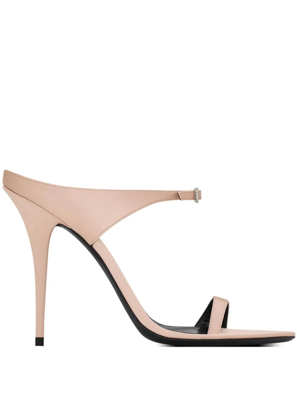 Saint Laurent Paris o1s1wg111024 Dive Mules in Silk Satin in Beige Size US 12 / IT 42 - 1 Thumbnail