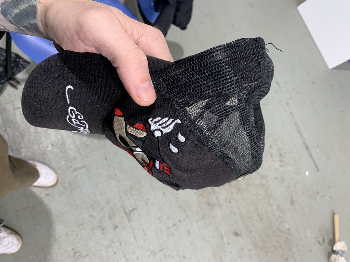 Ed Hardy Black on black Ed Hardy Mopping devil trucker hat Size ONE SIZE - 3 Thumbnail