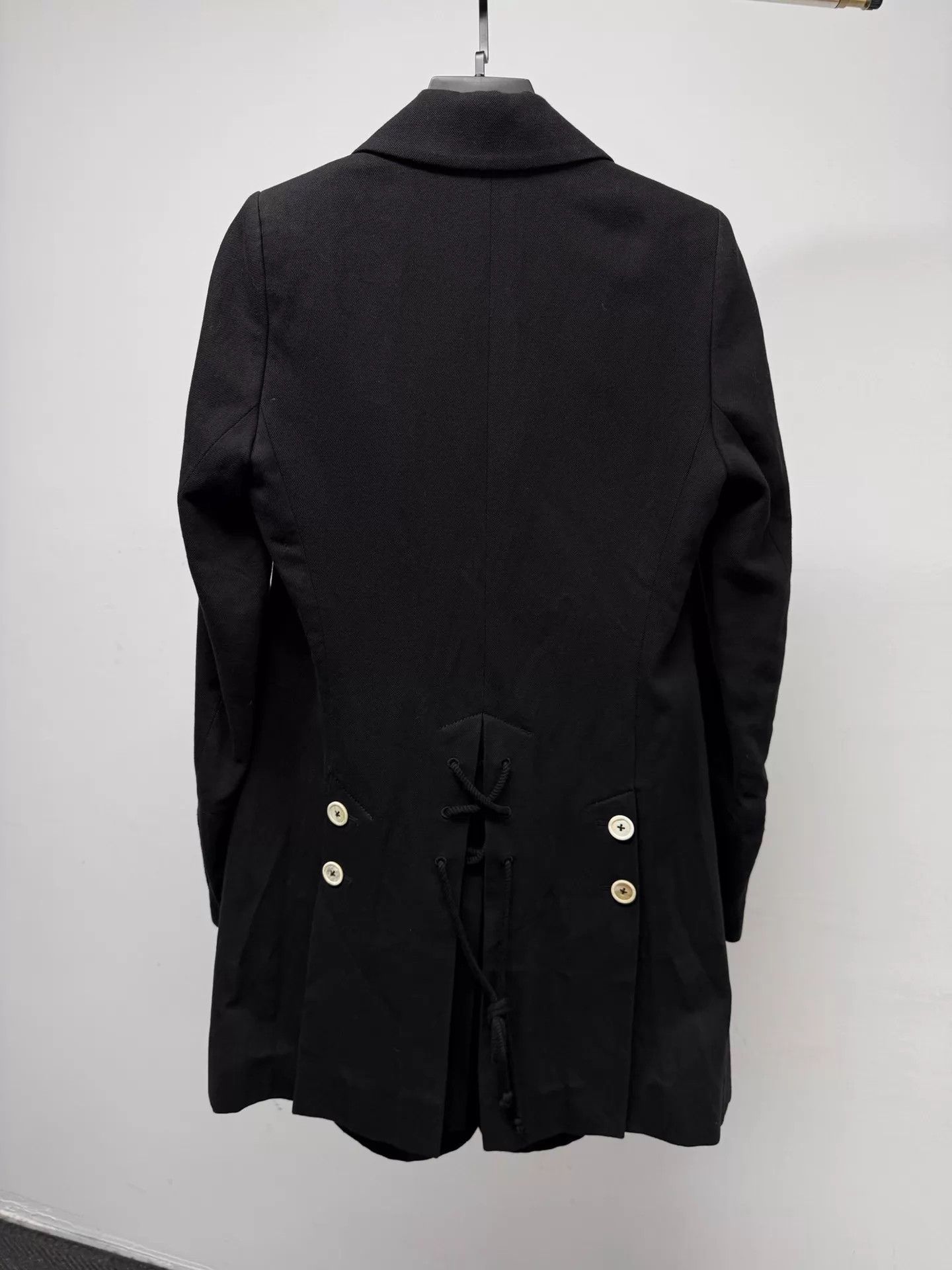 Ann Demeulemeester ANN DEMEULEMEESTER Black DB Oversized Blazer Size XXS / US 00 / IT 34 - 7 Thumbnail