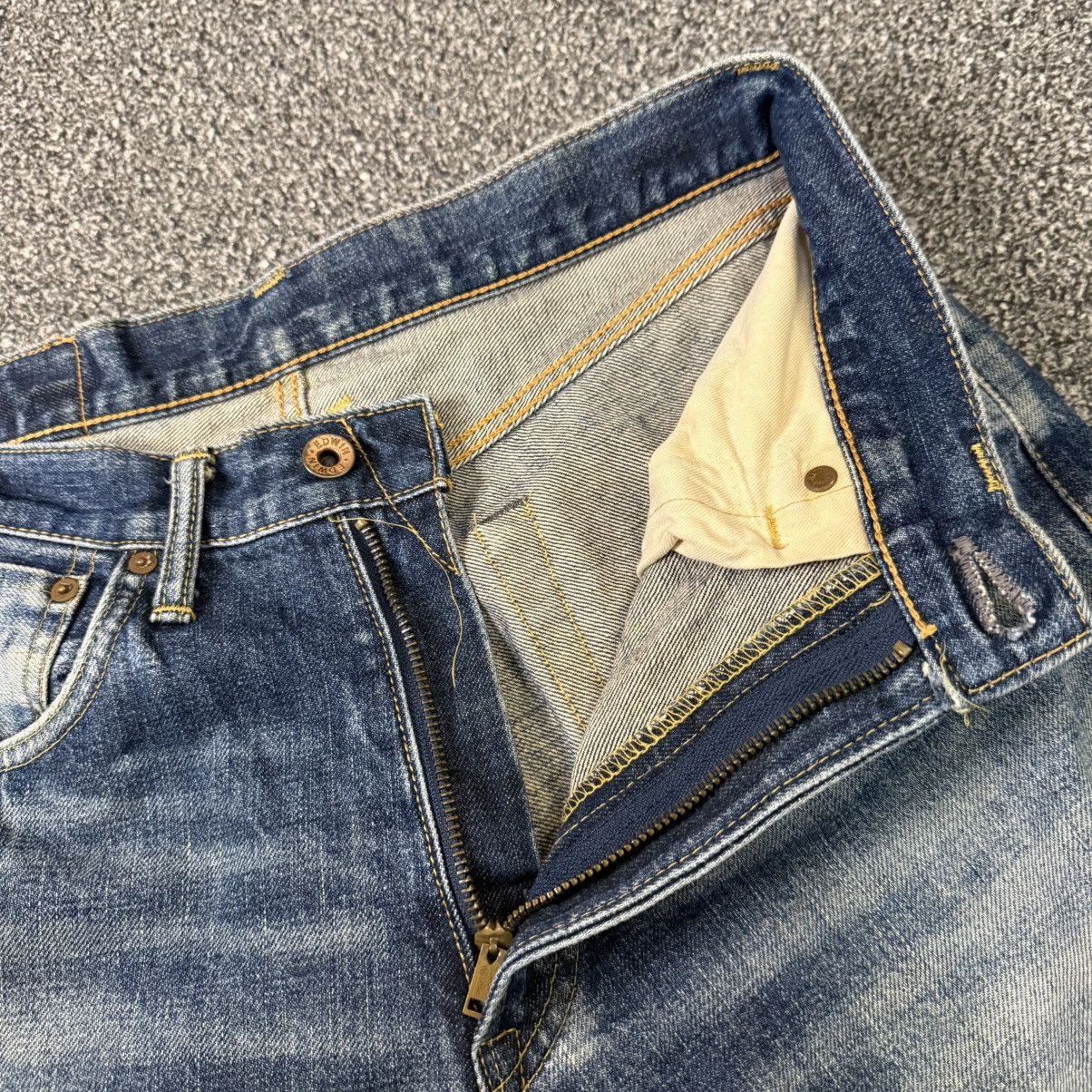Edwin 🔥🇯🇵 90s Japanese Selvedge Edwin 505X Faded Aging Denim Size US 32 / EU 48 - 12 Thumbnail