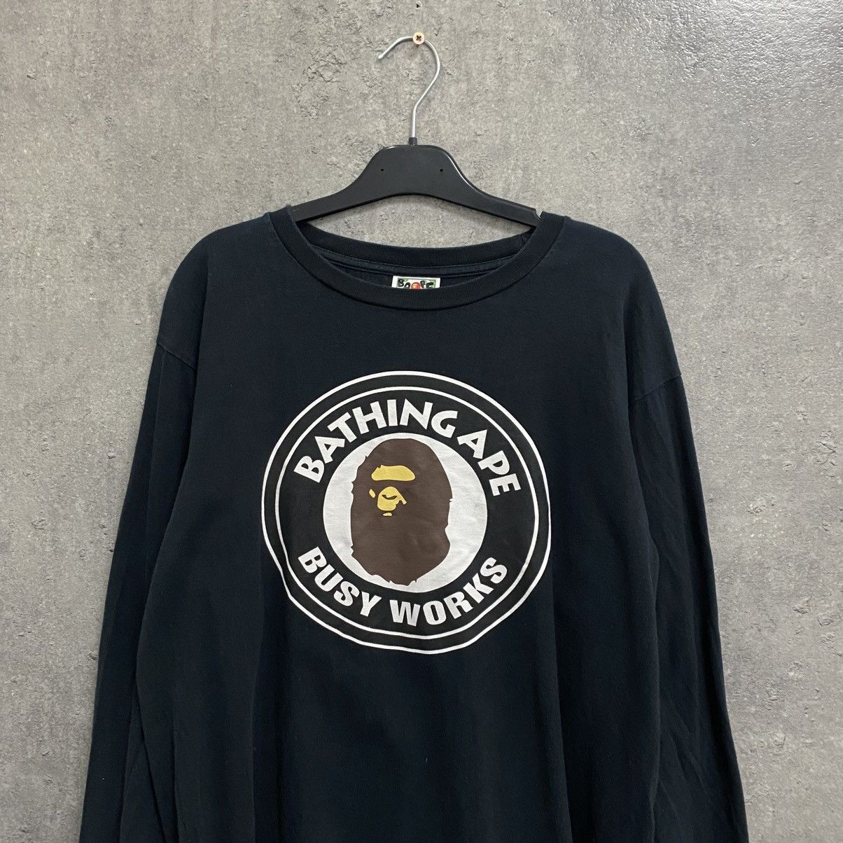 Bape Bape Long sleeve College Tee Size US L / EU 52-54 / 3 - 3 Thumbnail