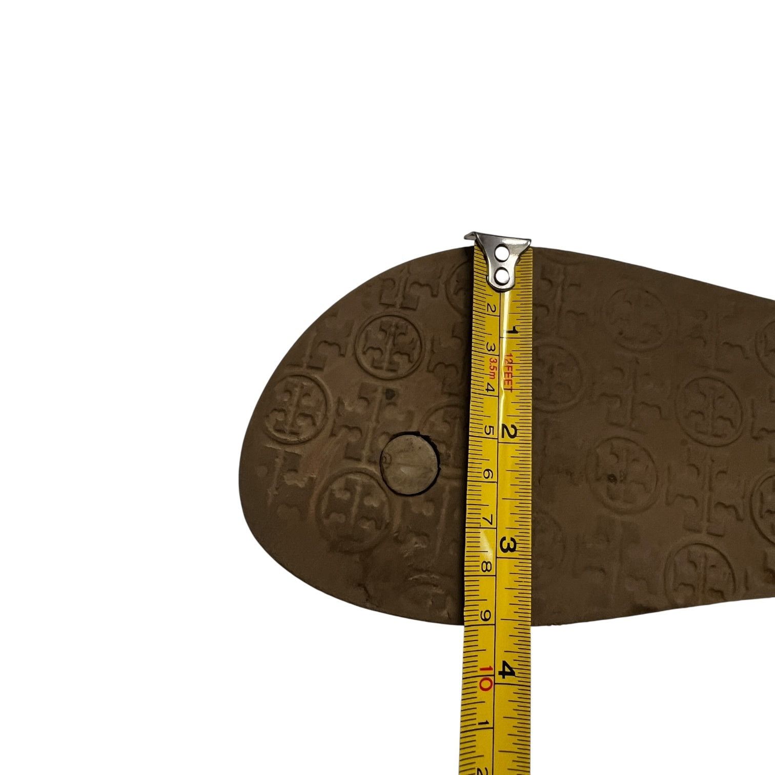 Tory Burch Women's Tory Burch Monogram Brown Flip-Flops - Size 5.5/6 Size US 5.5 / IT 35.5 - 8 Thumbnail