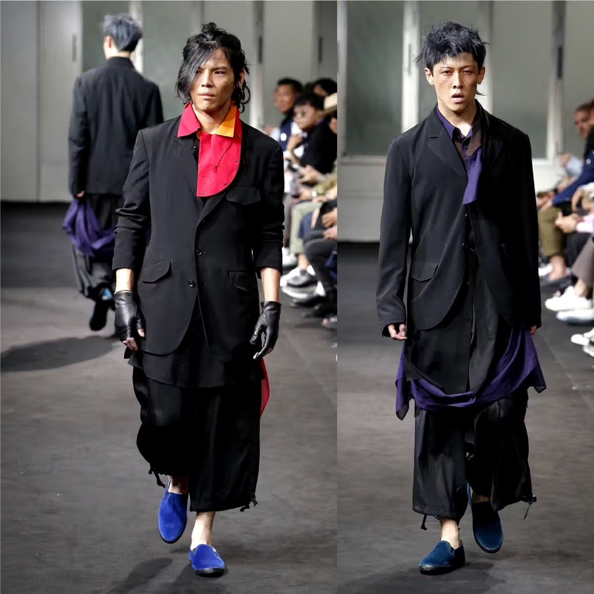 Yohji Yamamoto Yohji Yamamoto Pour Homme HH-B44-815 Docking Long Shirt 19SS Size US M / EU 48-50 / 2 - 10 Thumbnail