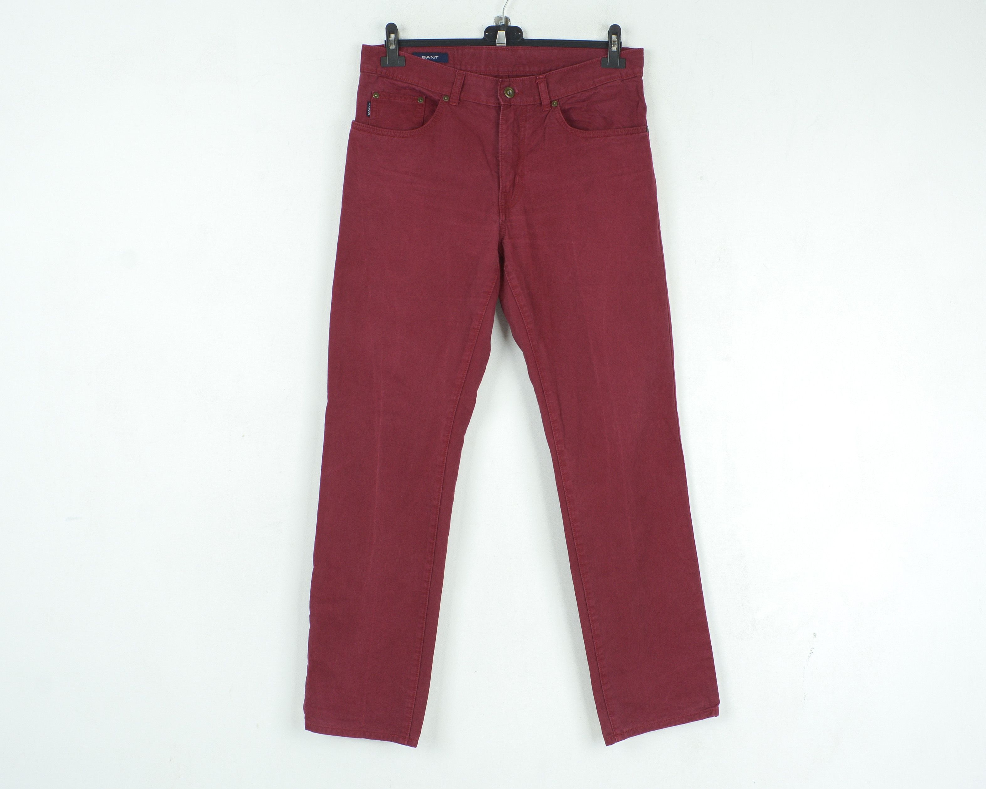 Gant Tyler W33 L32 Jeans Denim Pants Trousers Straight Reg Red Size US 33 - 1 Thumbnail