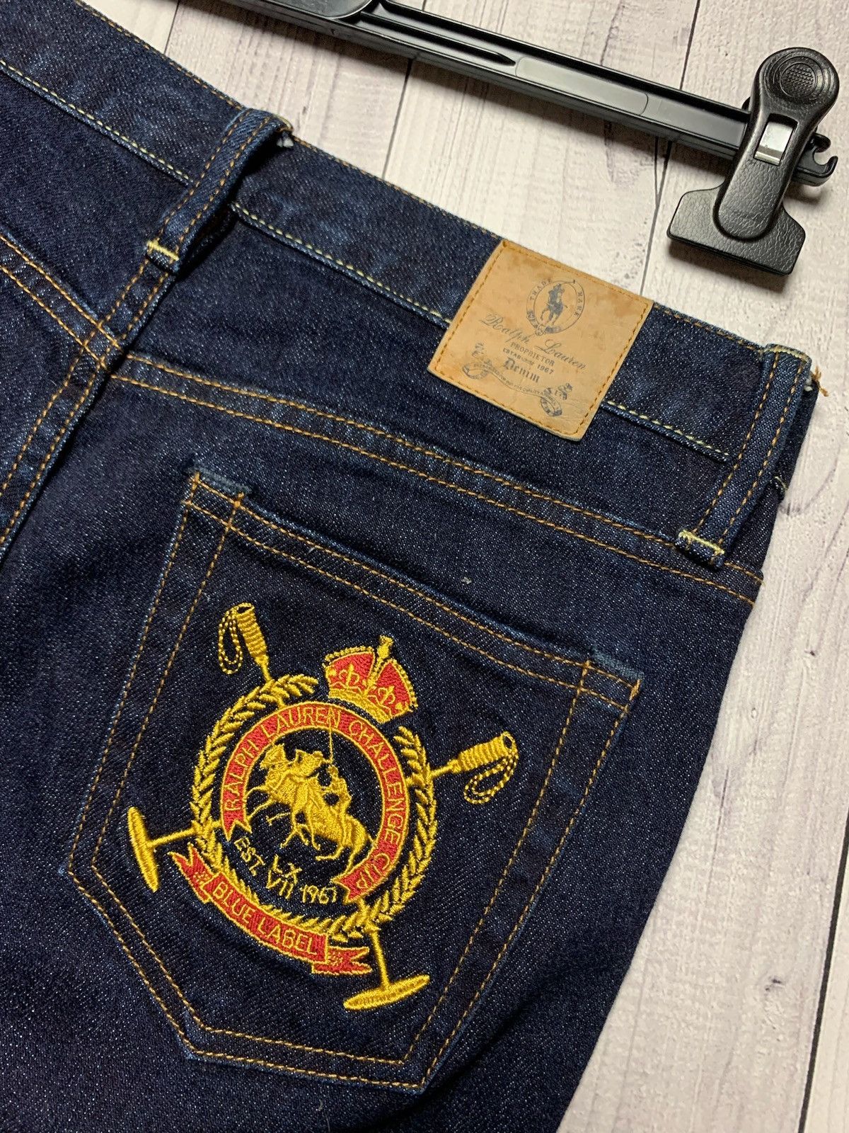 Vintage Polo Ralph Lauren woman’s denim jeans embroidered size 28 Size 28" / US 6 / IT 42 - 3 Thumbnail