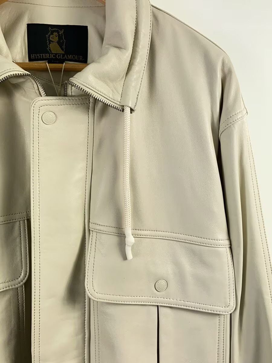 Hysteric Glamour Hysteric Glamour Leather Jacket Blouson Cream Size US L / EU 52-54 / 3 - 5 Thumbnail