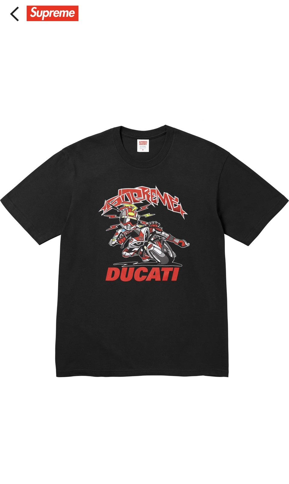 Supreme x Ducati Bike T-shirt | Black | FARFETCH