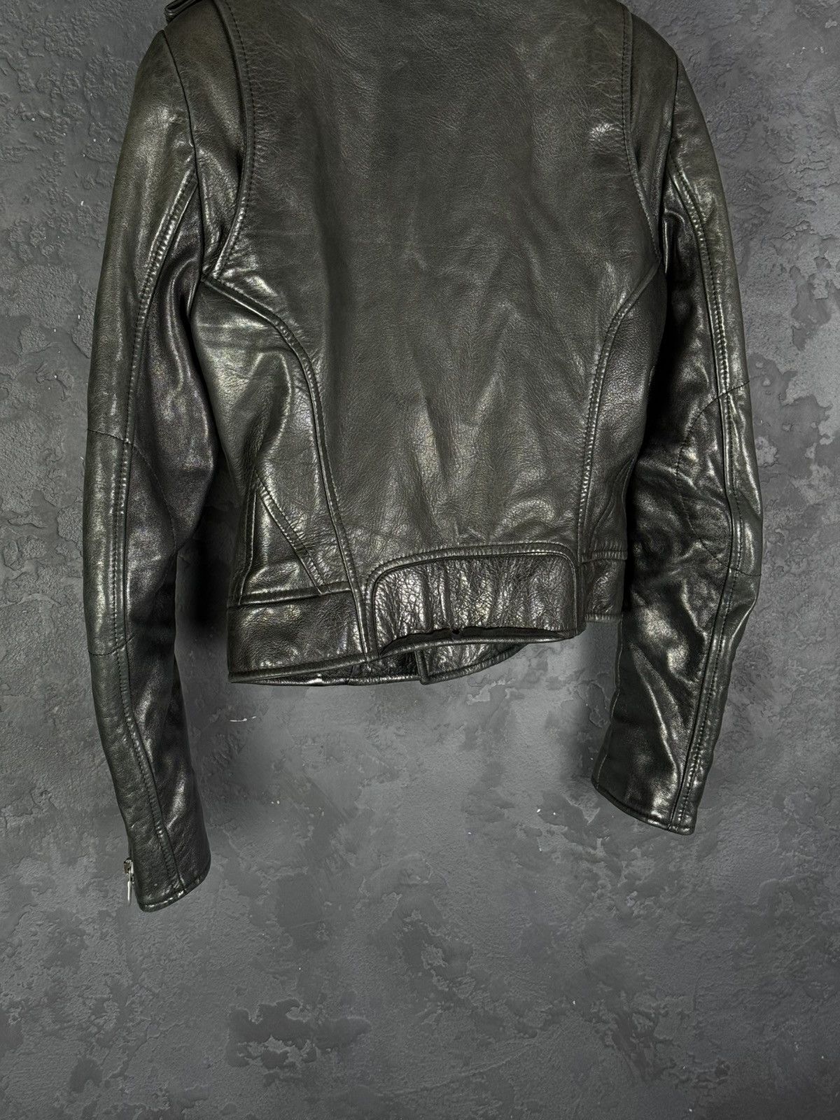 Balenciaga Balenciaga Vintage Women’s Biker Leather Jacket Size S / US 4 / IT 40 - 14 Thumbnail
