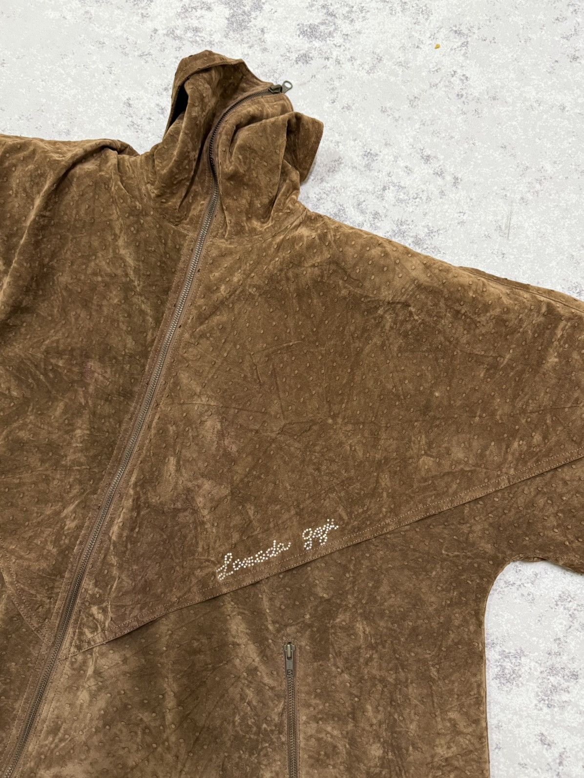 Vintage La Moda Goji Suede Brown Fancy Cloaks Size ONE SIZE - 4 Thumbnail