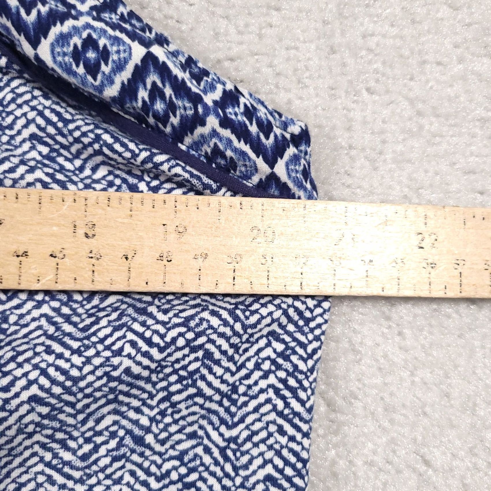 Vintage Skies are Blue Shirt Women's 2XL Blue Boho Artsy Sleeveless Peasant Blouse Size XXL / US 16-18 / IT 52-54 - 5 Thumbnail
