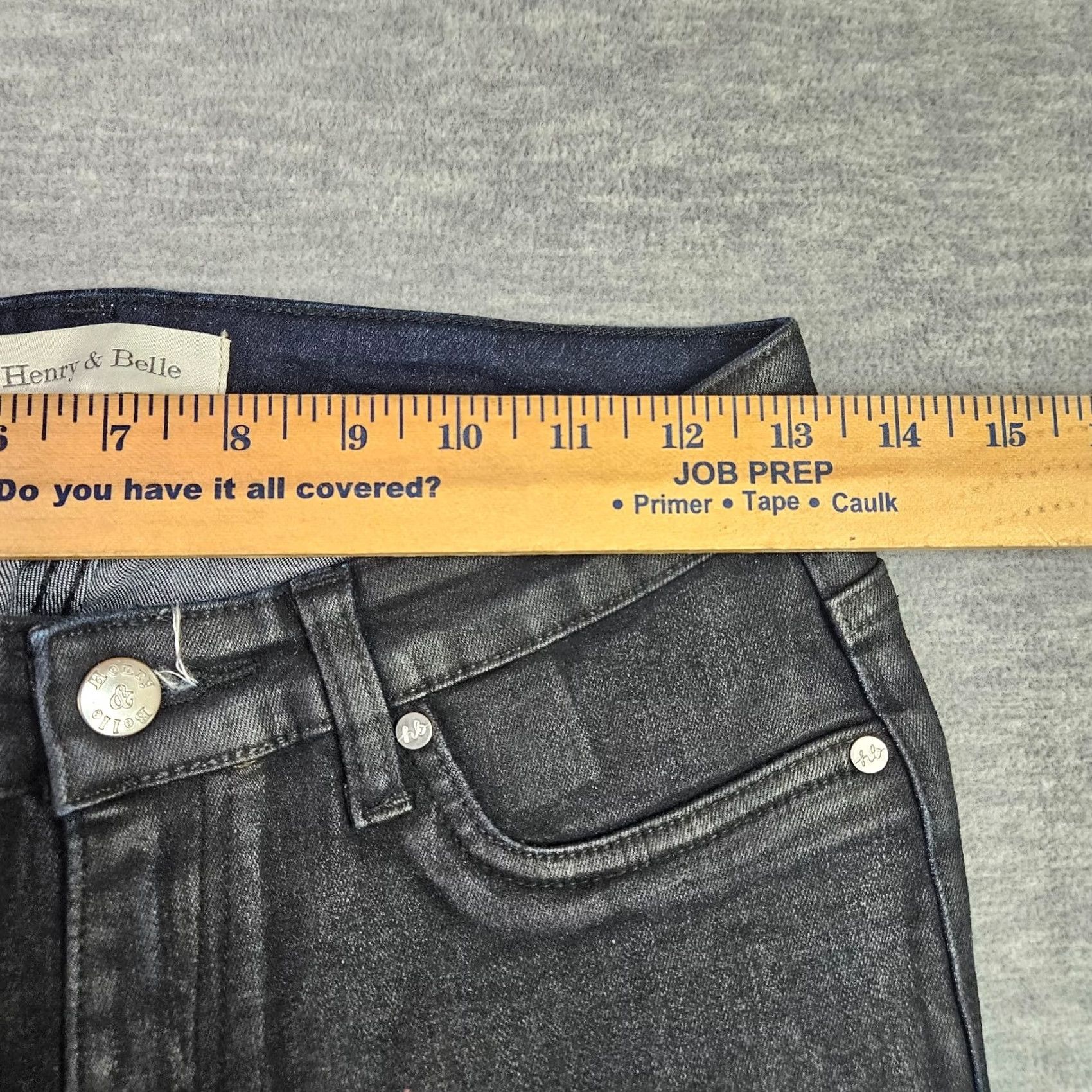Vintage Henry & Belle Jeans Women Black Low Rise Skinny Size 28 Denim 5-Pocket Regular Rise Slim Fit Belted Stretch Machine Washable Vintage: No Size 28" / US 6 / IT 42 - 5 Thumbnail