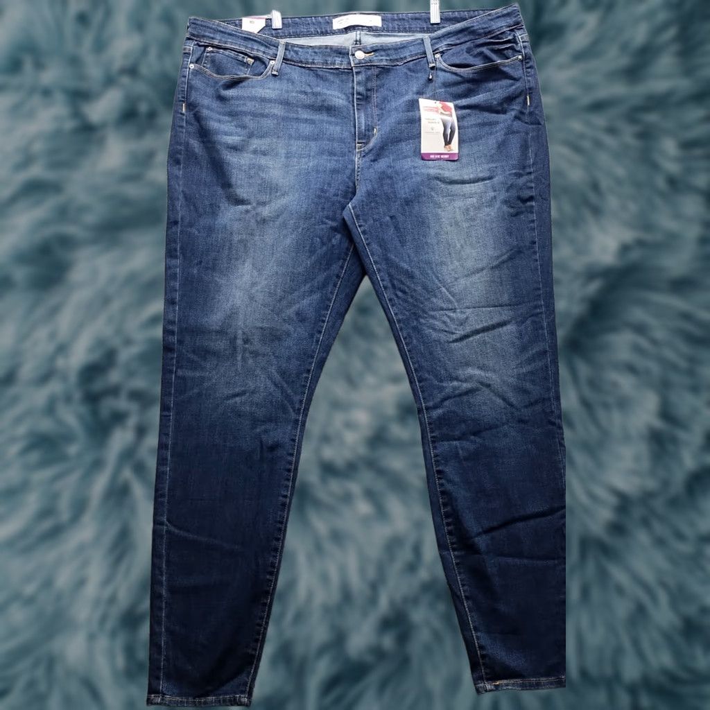 Levi's Levi's Signature Jeans Womens 28W Blue Denim Mid Rise Skinny Leg Jeans Size 28" / US 6 / IT 42 - 1 Thumbnail