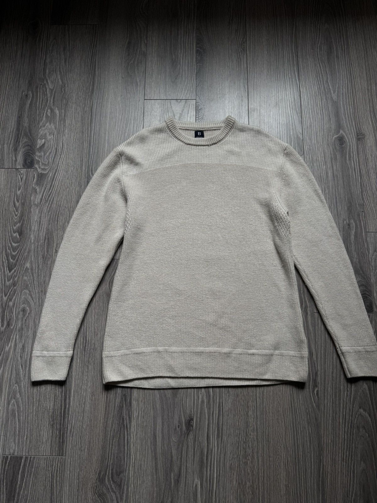 Boggi Boggi Milano Wool Knitted sweater XXL/XL in beige Size US XXL / EU 58 / 5 - 1 Thumbnail