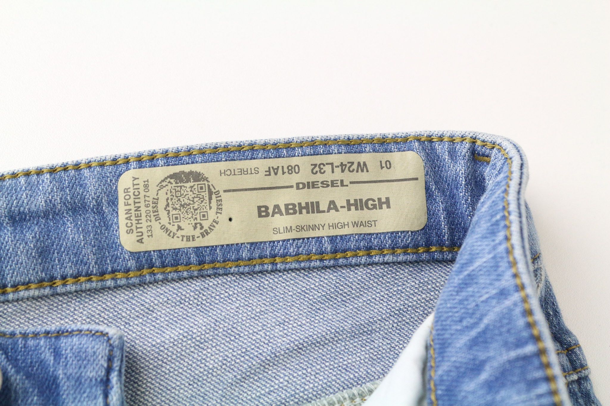Diesel BABHILA-HIGH 081AF W24/L32 Girls Blue Jeans 71006 Size 24" / US 00 / IT 34 - 5 Thumbnail