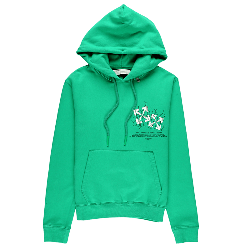 Off-White off-white fences arrows hoodie Virgil Abloh OW SS20 green Size US XL / EU 56 / 4 - 8 Thumbnail