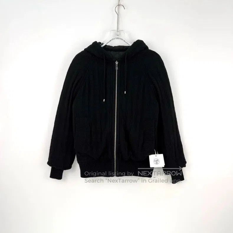 Hermes Hermes Black Hooded Wool Zip Cardigan. Size US S / EU 44-46 / 1 - 3 Thumbnail