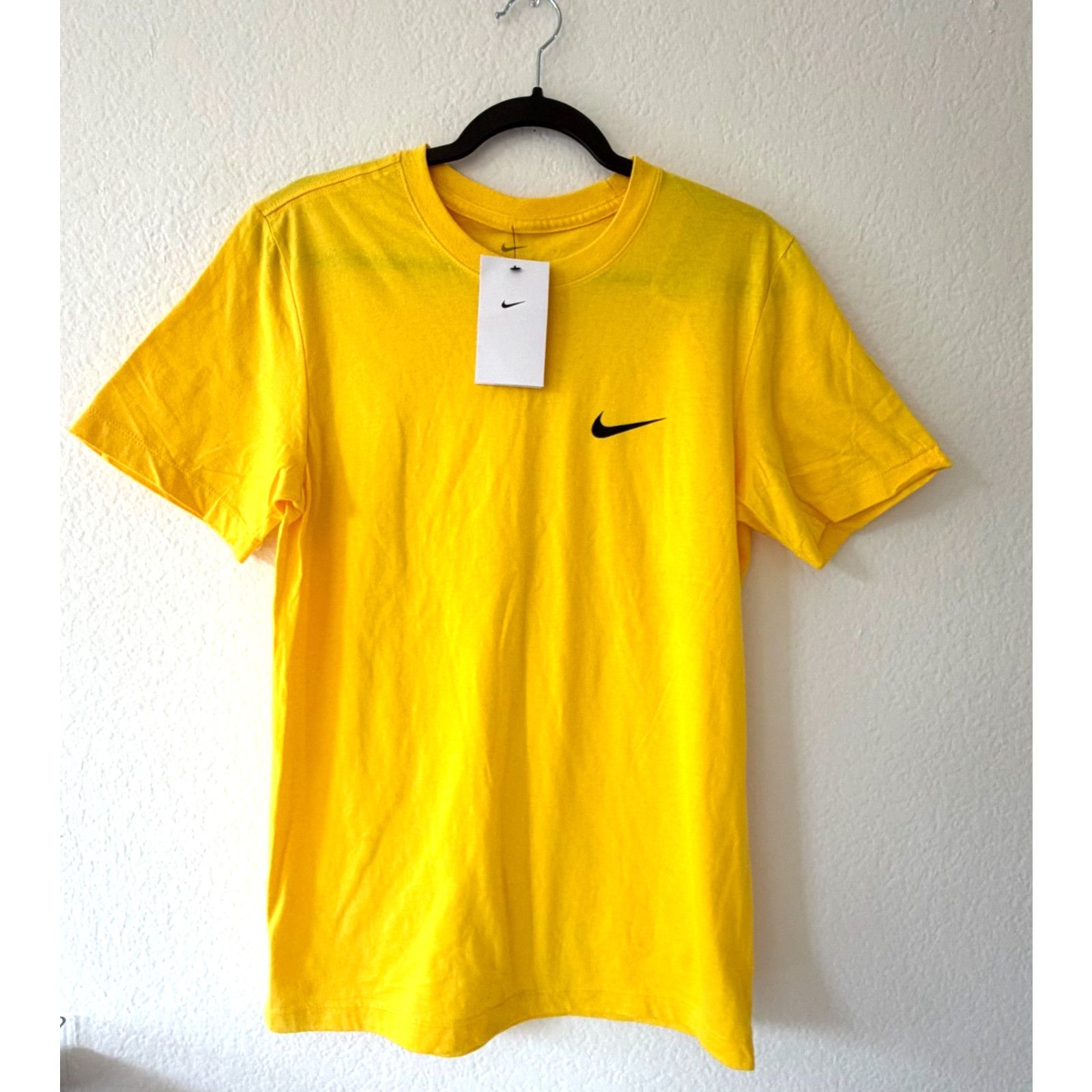 Nike Nike Cotton Crew Neck Men S Small Slim Yellow Sportswear Size US S / EU 44-46 / 1 - 1 Thumbnail