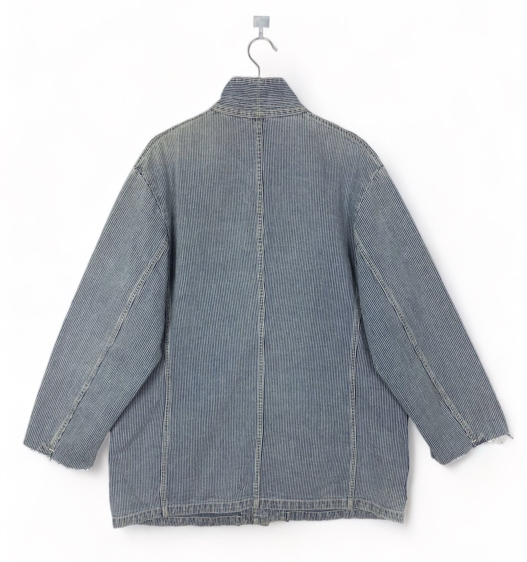 45rpm × Indigo × Vintage RARE🔥VINTAGE R BY 45RPM INDIGO HICKORY MANDARIN CHOREJACKET Size US L / EU 52-54 / 3 - 3 Thumbnail