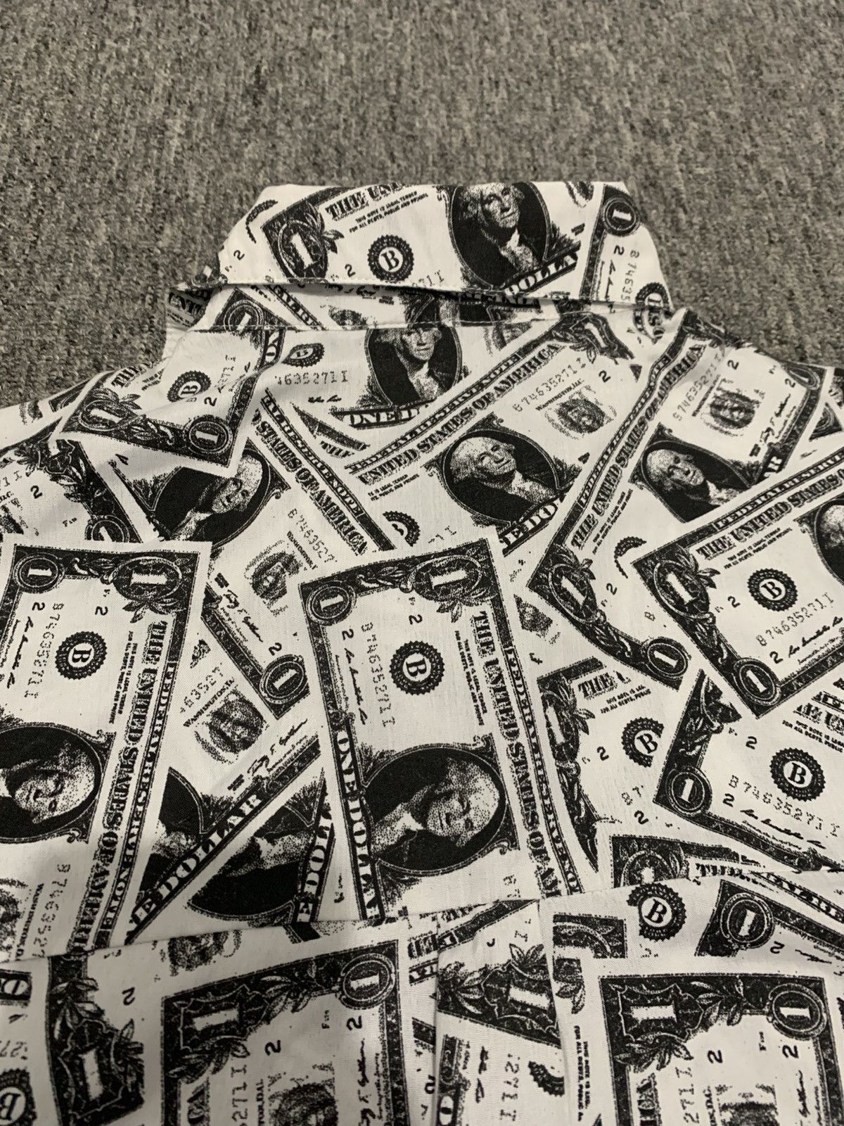 Japanese Brand Park Girl A stack of Dollar Bills Full Print Balloon Shirt Size XL / US 12-14 / IT 48-50 - 5 Thumbnail