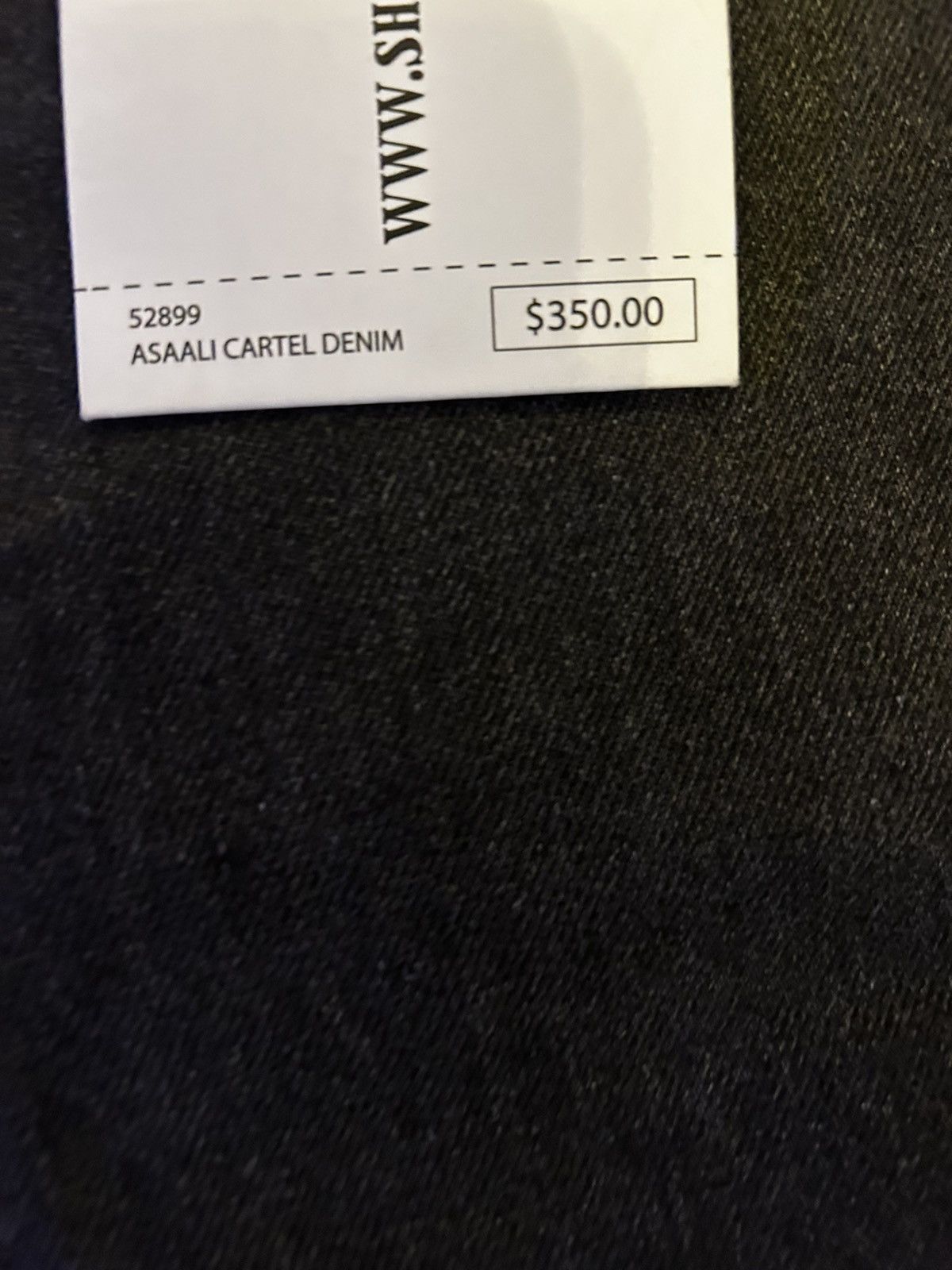 Asaali Blk and grey asaali denim ribbon jeans Size US 40 / EU 56 - 3 Thumbnail