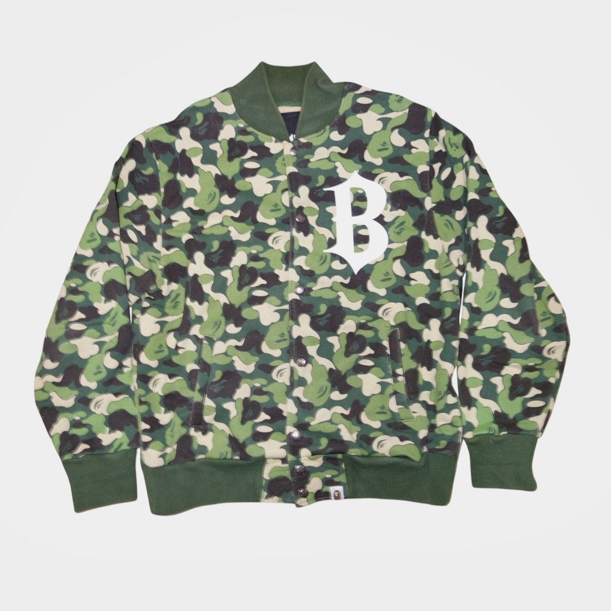 Bape Bape 00s OG Camo Varsity Jacket Size US M / EU 48-50 / 2 - 1 Thumbnail