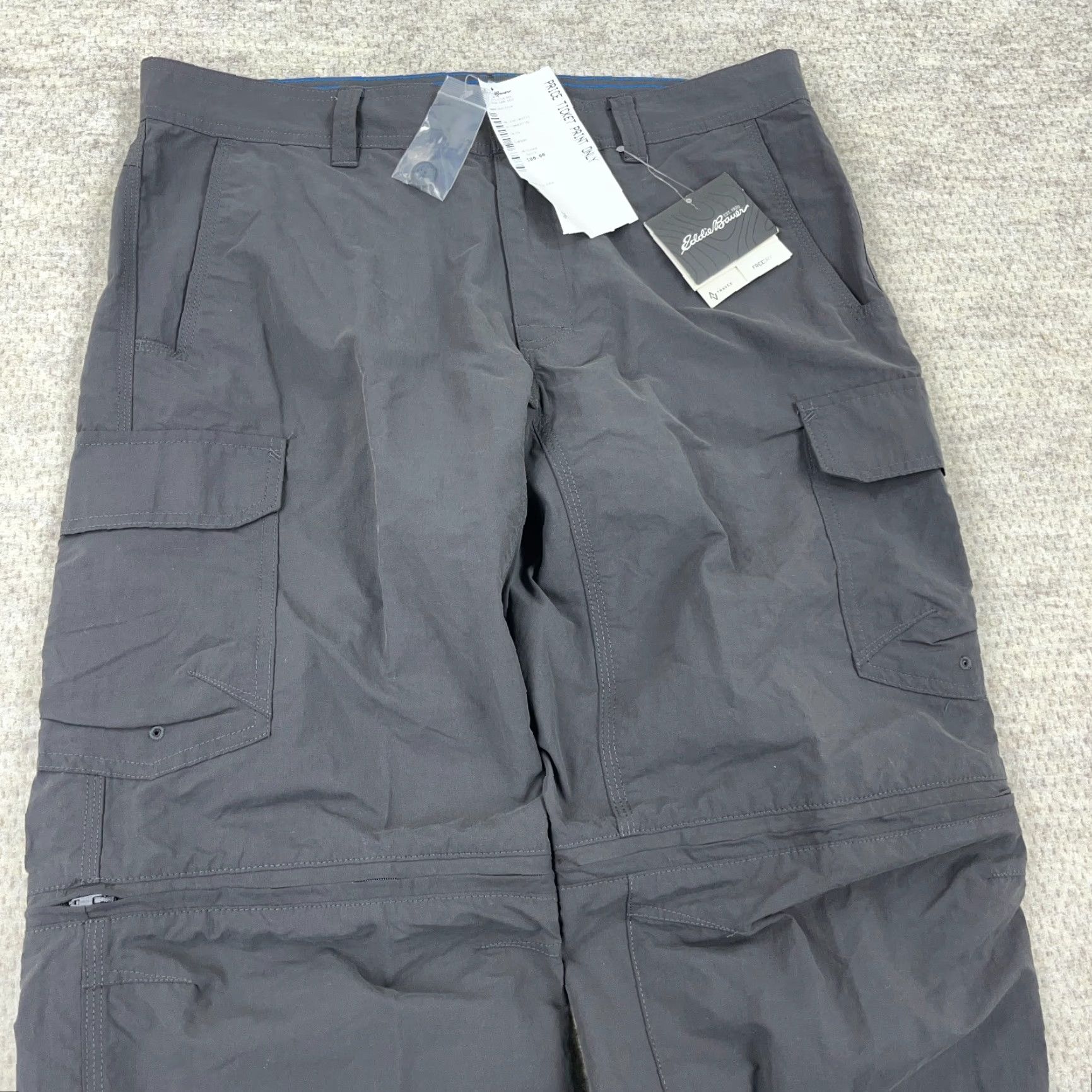 Eddie Bauer Eddie Bauer Travex Pants Men 34 Gray Convertible Outdoor Hiking Chino Mens Size US 34 / EU 50 - 3 Thumbnail