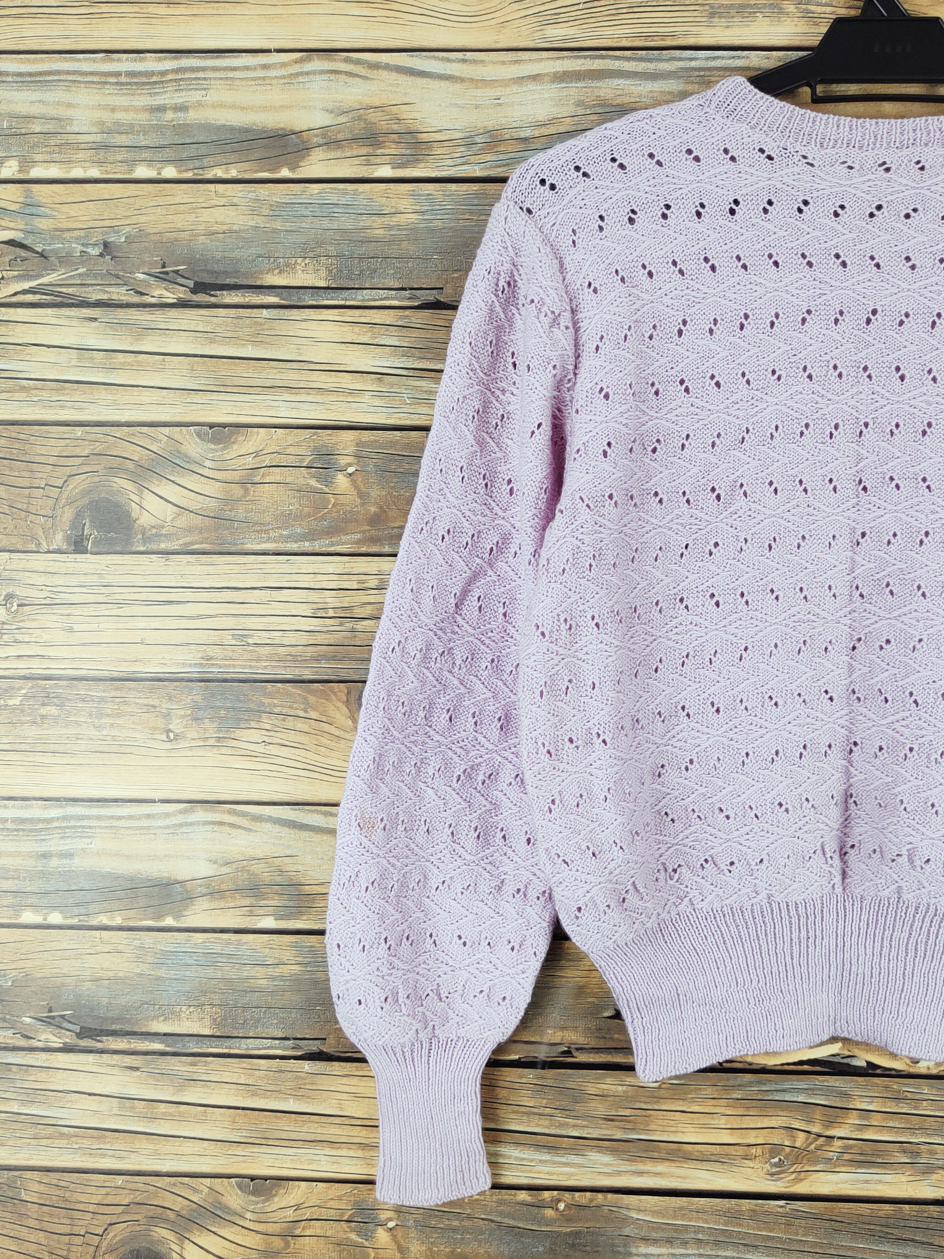 Homespun Knitwear Japanese Brand meshnet crochet Knitwear Crop Tops#W 990 Size S / US 4 / IT 40 - 8 Thumbnail