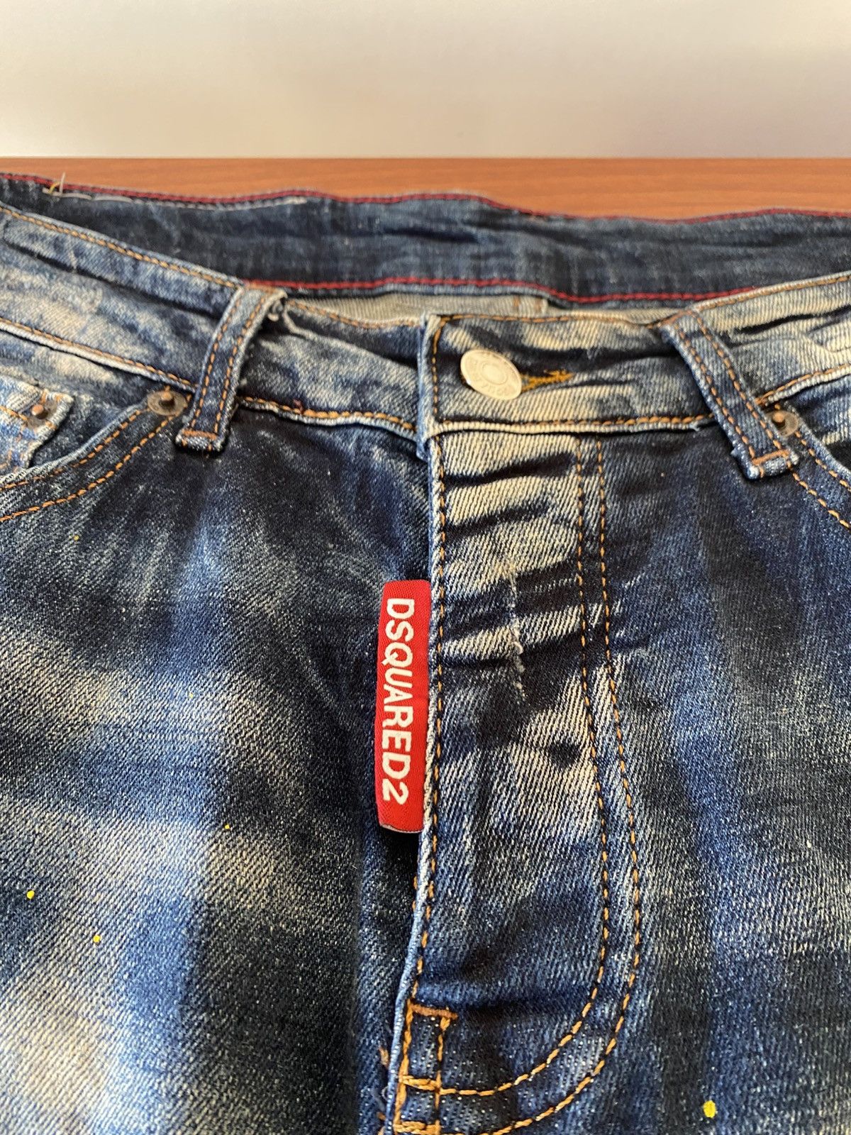 Dsquared2 DS2 Paint Distressed ICON Jeans Size US 34 / EU 50 - 2 Thumbnail