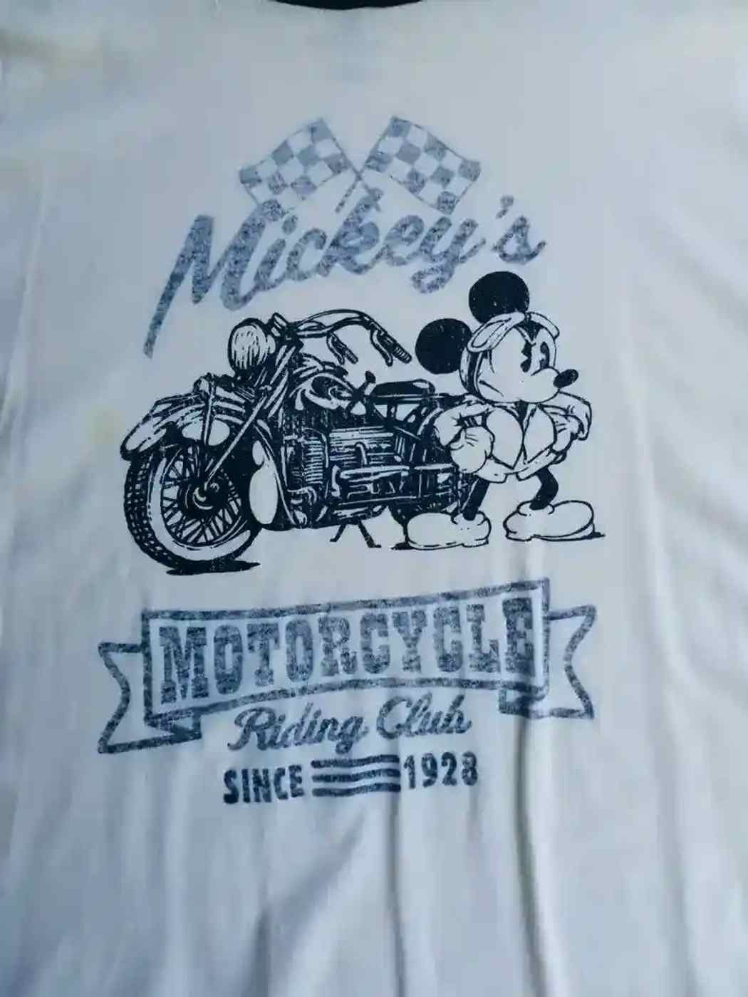 Disney Vintage Disney Mickey Mouse Motorcycle Riding Club T-shirt Size US XL / EU 56 / 4 - 2 Thumbnail
