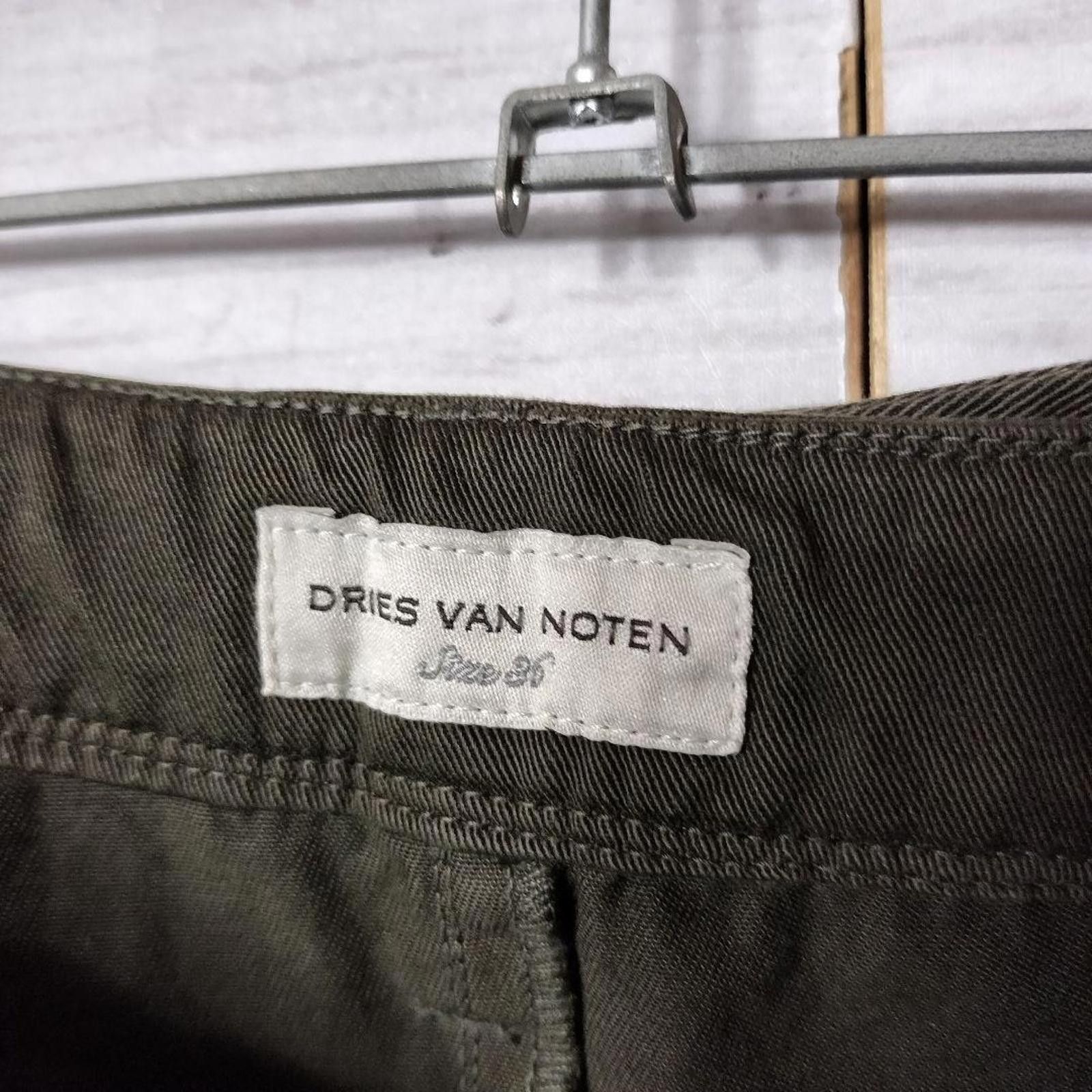 Uniqlo Dries Van Noten - Olive Green Belted Midi Skirt Size 32" / US 10 / IT 46 - 4 Thumbnail