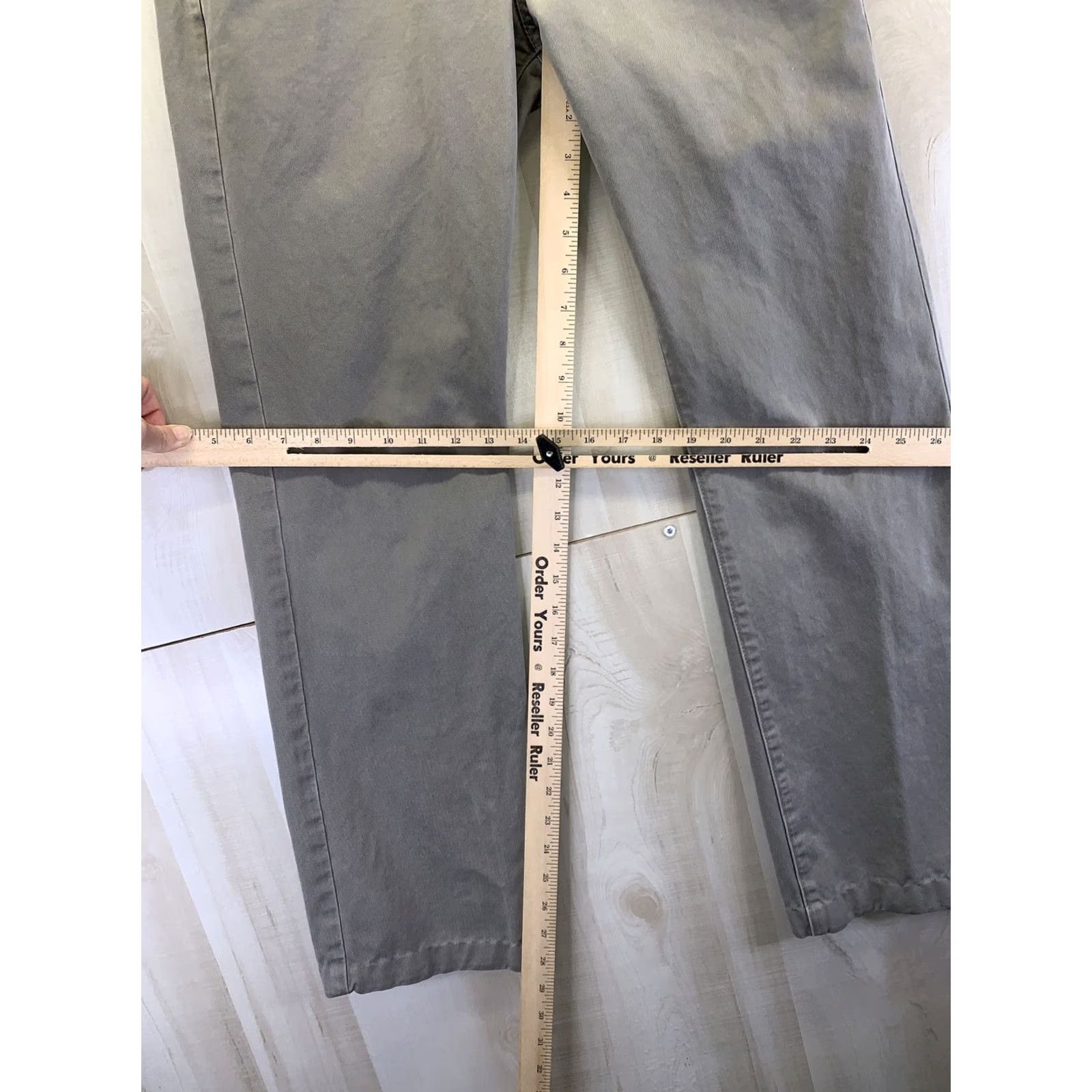 Vintage AG Adriano Goldschmied The Protégé Womens Pants Straight Size 29 Gray Cotton Blend Chino 29in Casual Workwear Vintage No Womens Size 29" - 4 Thumbnail
