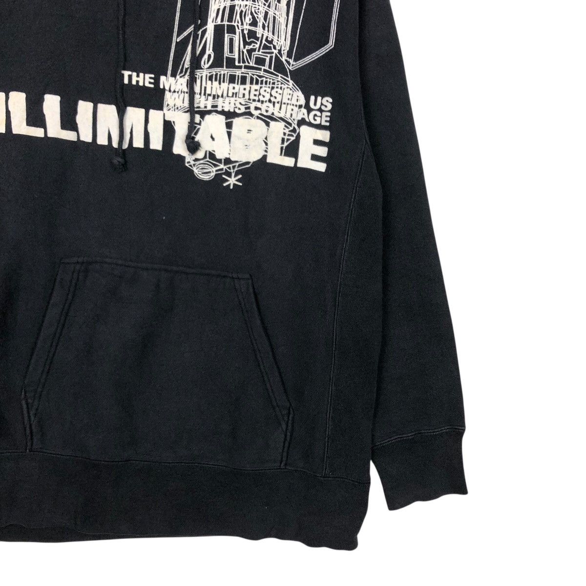 Hysteric Glamour 📌Vintage Hoodie Pull Illimitable Big Logo Punk Overprint Size US L / EU 52-54 / 3 - 6 Thumbnail