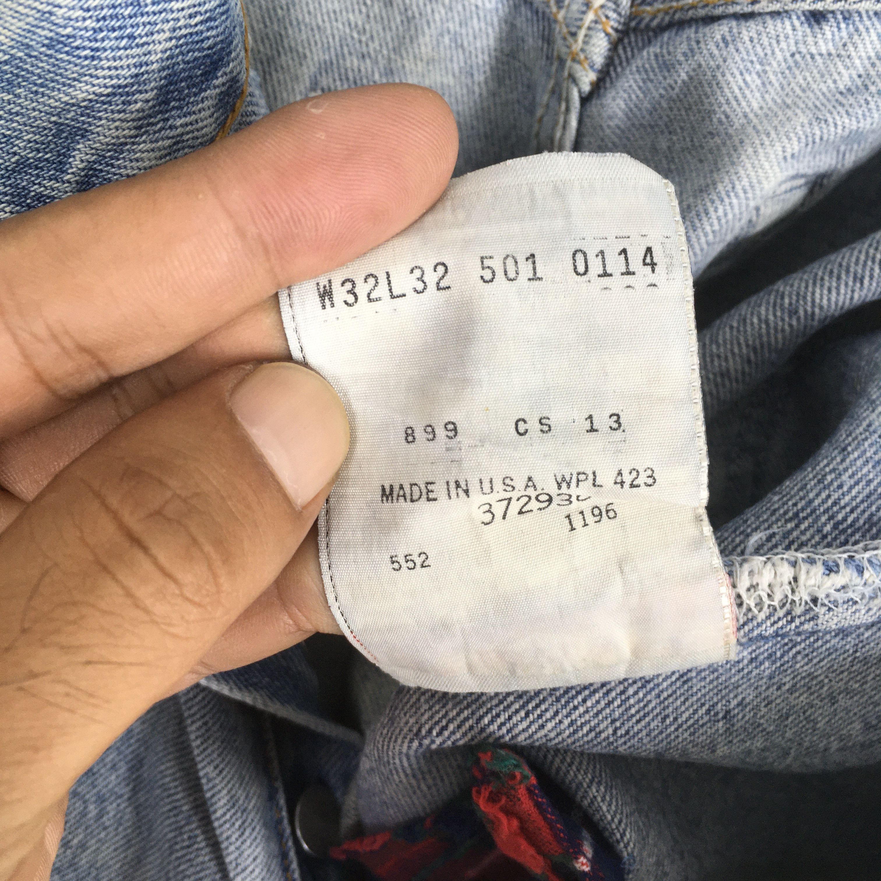 Levi's ize 30x31 Vintage 90s Levi's 501 Distressed Faded Jeans S263 Size US 30 / EU 46 - 13 Thumbnail