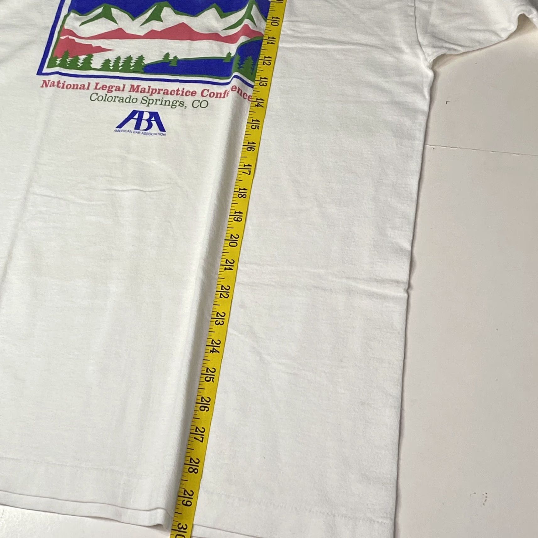 Fruit Of The Loom VINTAGE National Legal Malpractice Conference T Shirt Large L White 1997 Single Stitch Mens Size US L / EU 52-54 / 3 - 7 Thumbnail