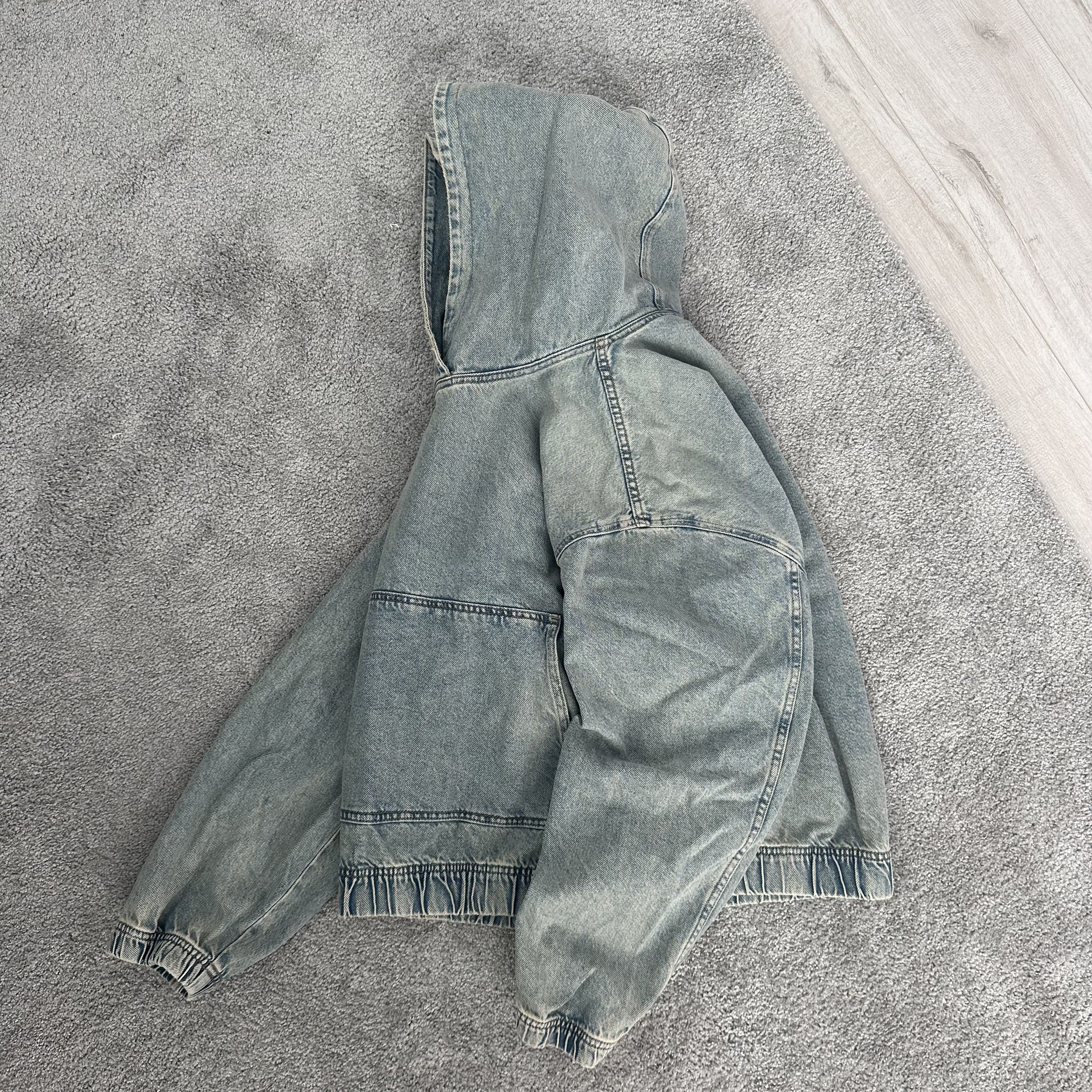 Other Balenciaga Kanye Style Avant Garde Vintage Denim Boxy Hoodie Size US M / EU 48-50 / 2 - 5 Thumbnail