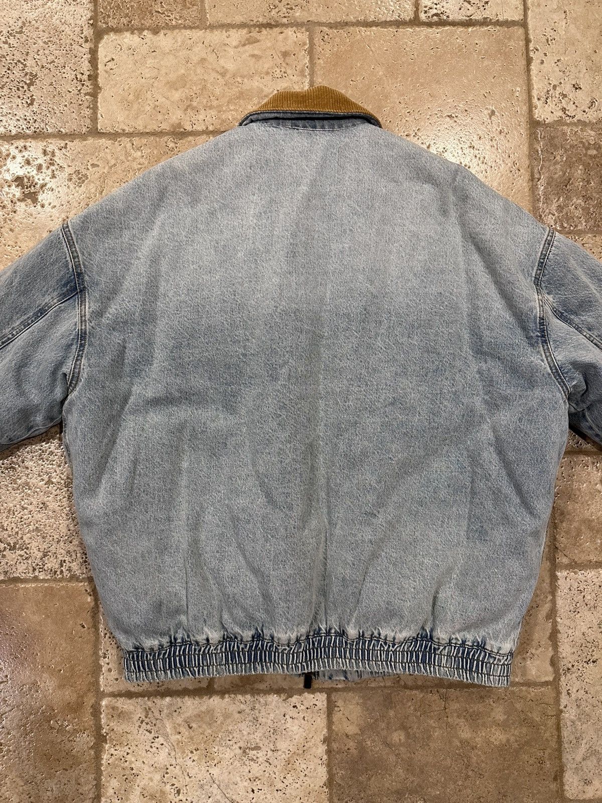 Miu Miu Miu Miu FW24 Corduroy Collar Light Wash Denim Jacket Size US XL / EU 56 / 4 - 11 Thumbnail