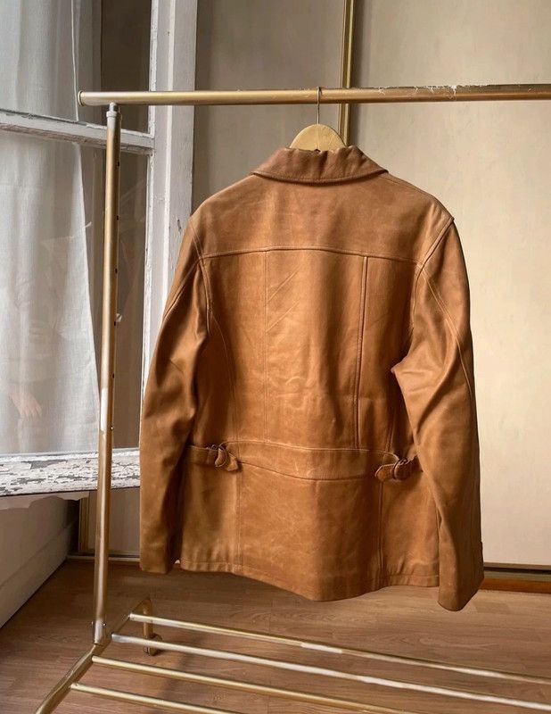 Polo Ralph Lauren Ralph Lauren Jacket Bomber Leather Biker Moto Bike Racing Size US M / EU 48-50 / 2 - 2 Thumbnail