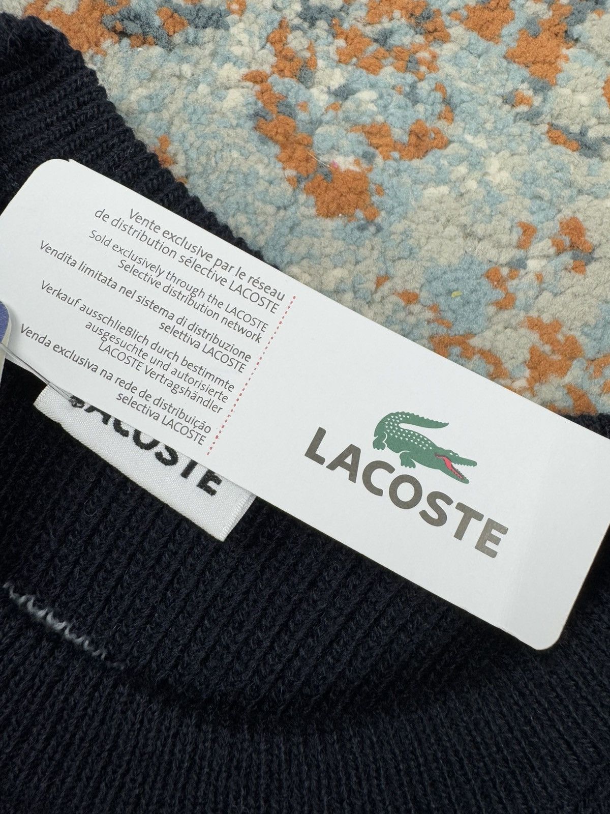 Lacoste × Vintage Vintage 90s DSWT! Lacoste striped sweater Size US XXL / EU 58 / 5 - 12 Thumbnail