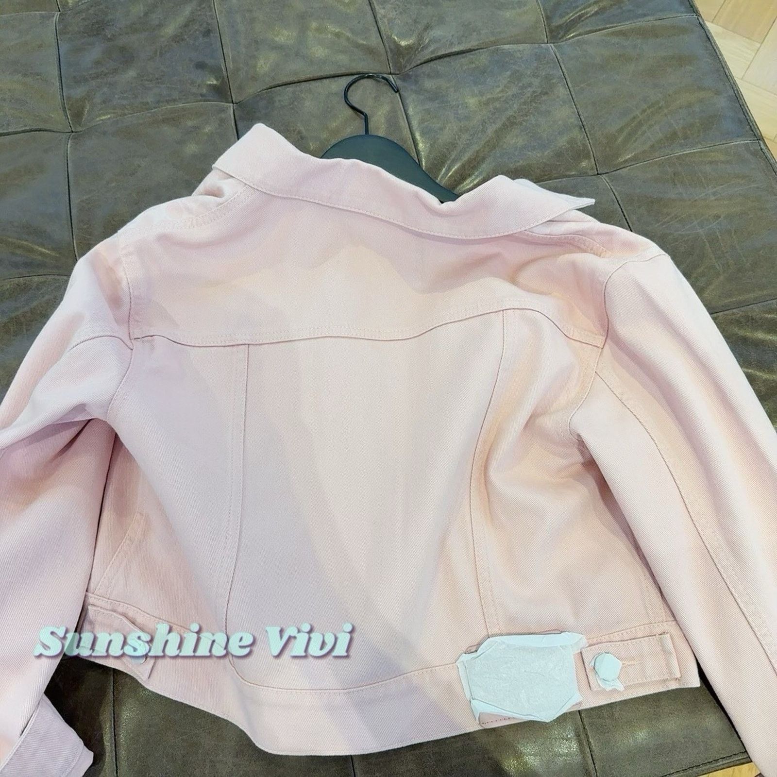 Coach NWT COACH Colorful Signature Denim Jacket Woman's CBB95 Pink Size M / US 6-8 / IT 42-44 - 3 Thumbnail