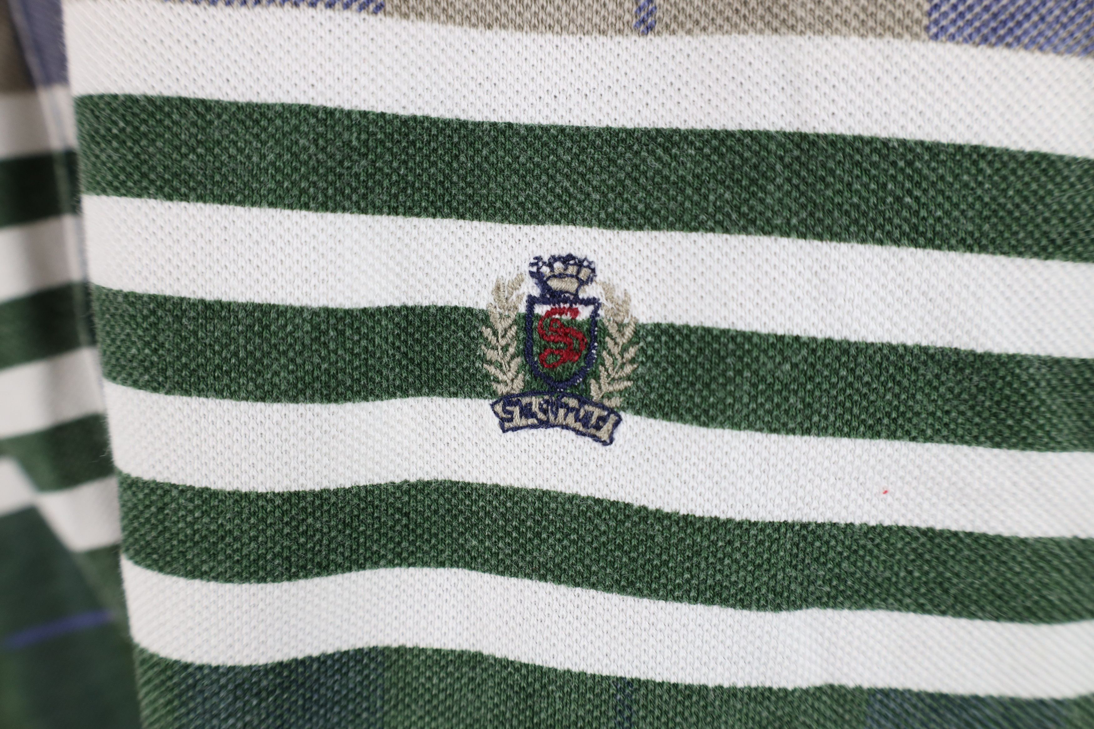 Vintage Vintage 90s Streetwear Striped Collared Golf Polo Shirt Size US XL / EU 56 / 4 - 4 Thumbnail