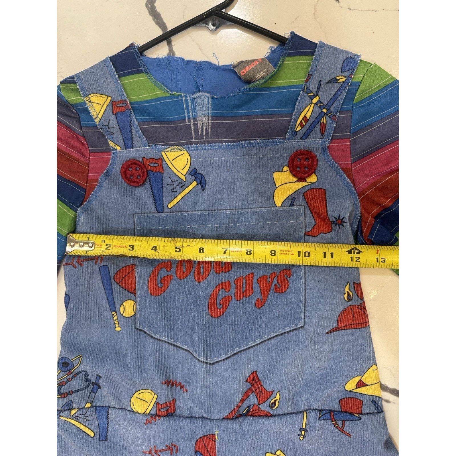 Other Good Guys Chucky Striped long Overalls Costume Youth 10/12 Size L / US 10 / IT 46 - 7 Thumbnail