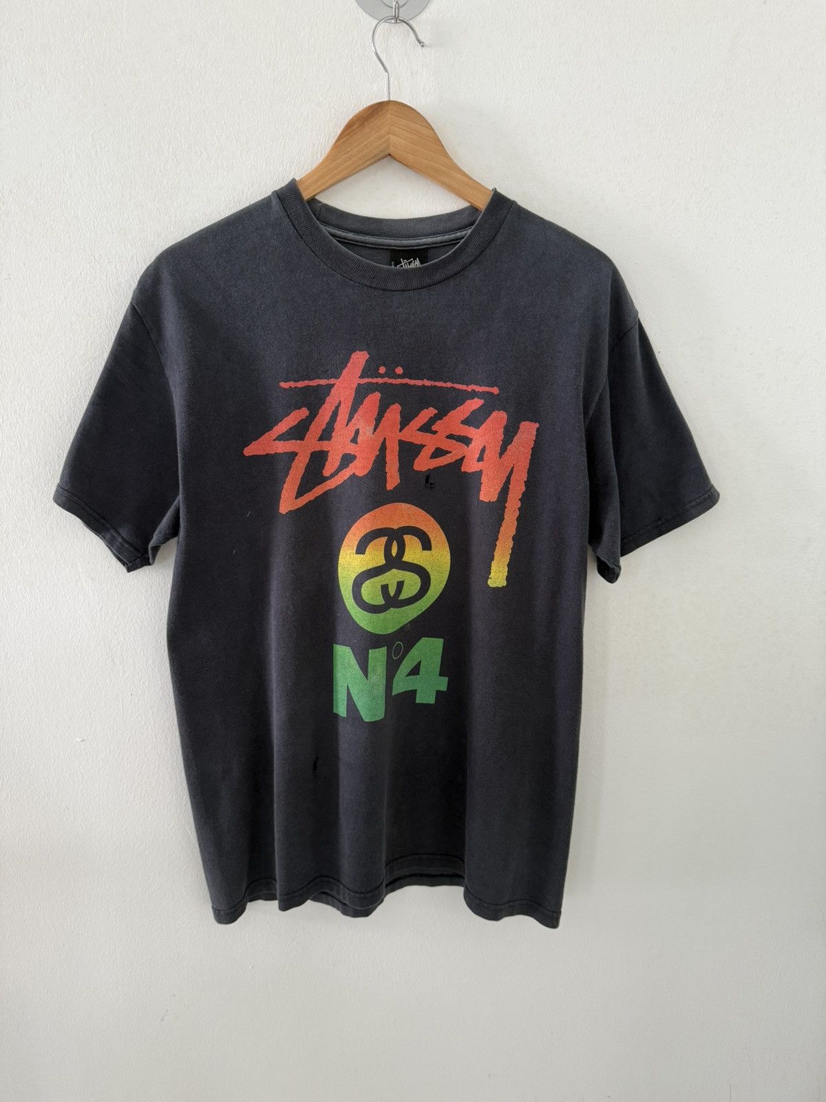 Stussy VINTAGE 90' STUSSY COLOUR RASTA FADDED SHIRT RARE Size US M / EU 48-50 / 2 - 5 Thumbnail