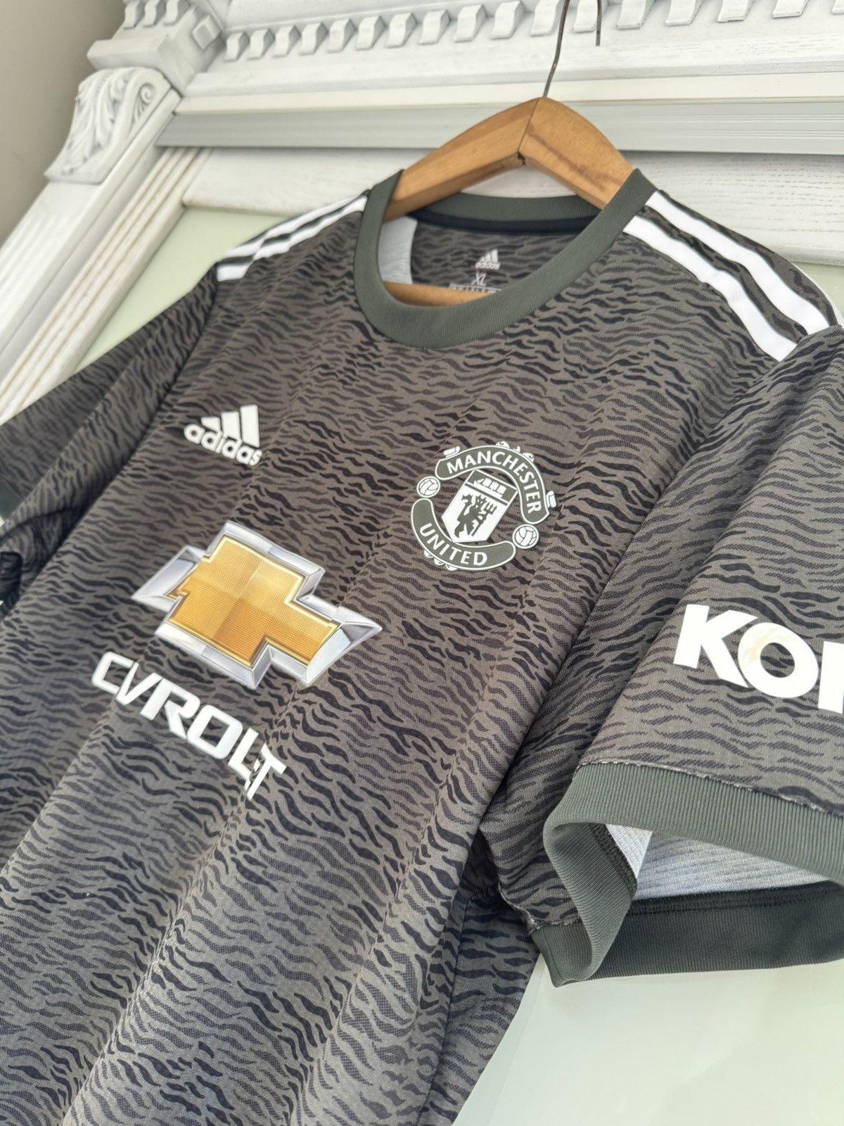 Adidas Manchester United 2020-2021 Away Authentic Soccer Jersey Kit Size US XL / EU 56 / 4 - 6 Thumbnail