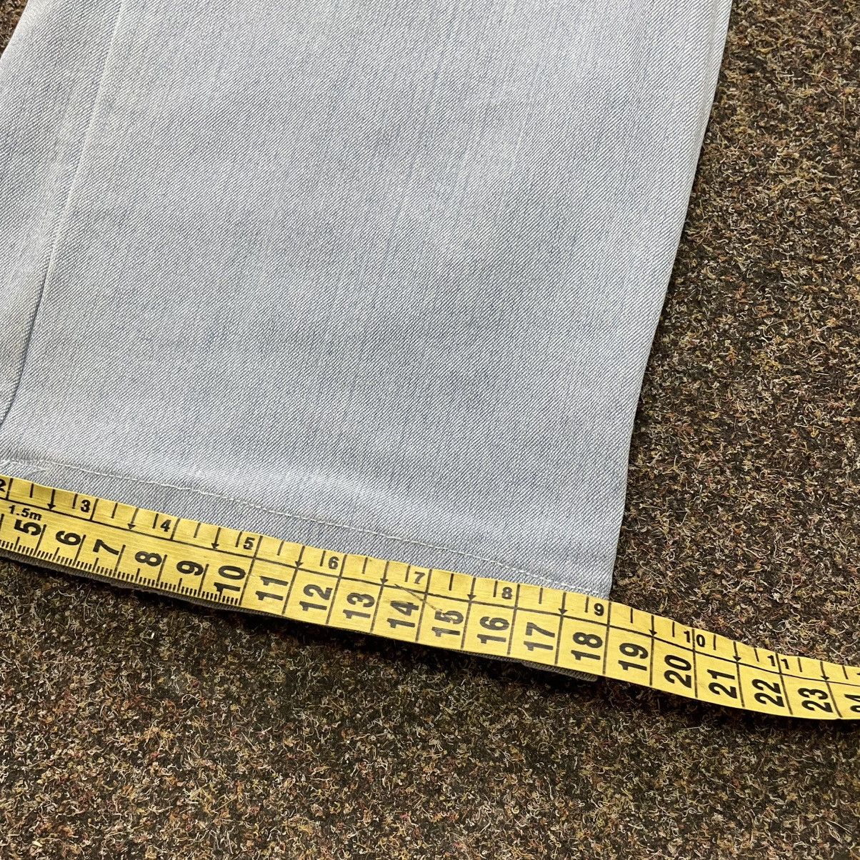 Vintage Vintage Y2K Baggy Wide Leg Flared Jeans Grunge Streetwear 33 Size 33" - 8 Thumbnail