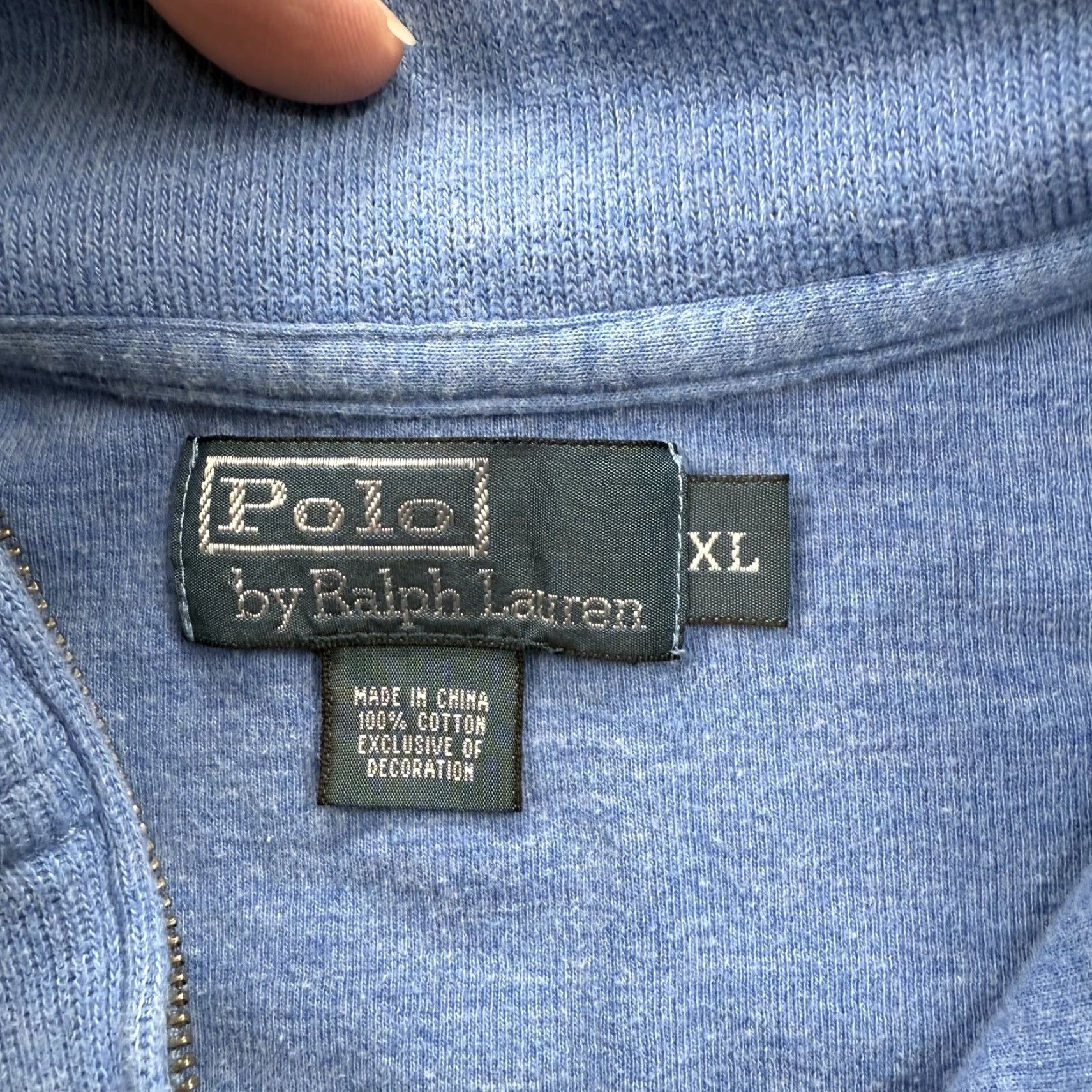 Polo Ralph Lauren VINTAGE Polo Ralph Lauren Sweater Mens XL Quarter Zip Pullover Classic Pony Embroidered Size US XL / EU 56 / 4 - 4 Thumbnail