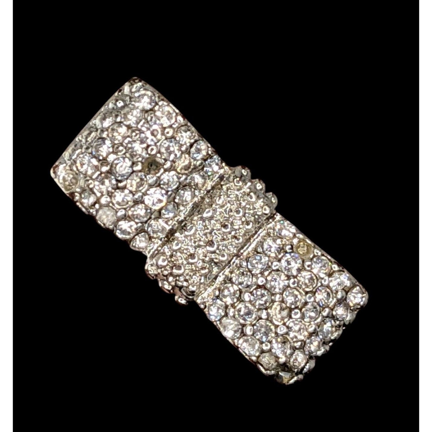 Other Coquette Glam Rhinestone Pave Bow Ring Size 7 Size ONE SIZE - 5 Thumbnail