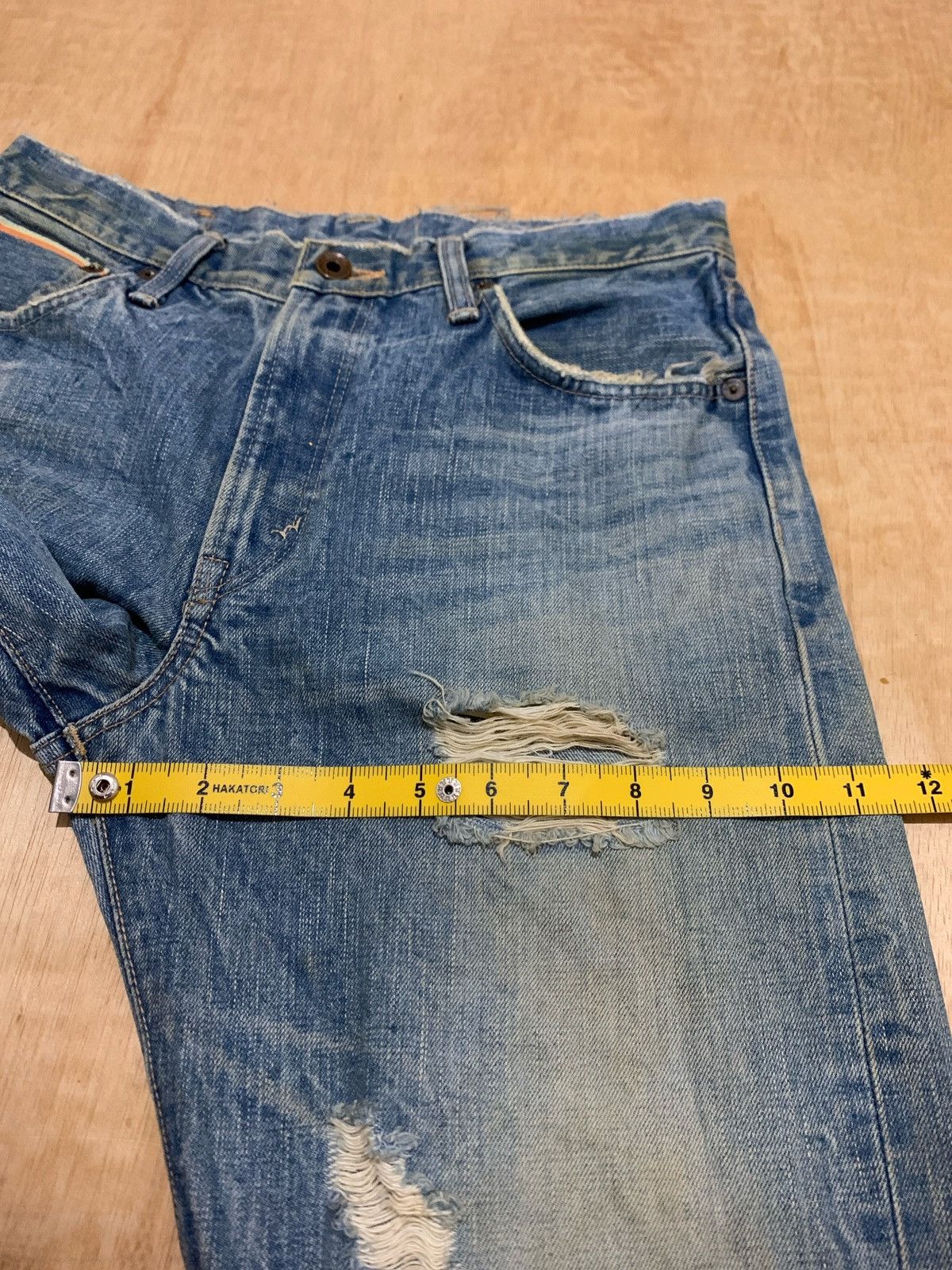 Japanese Brand Vintage Distressed Denim Edwin Selvedge Jeans Size US 30 / EU 46 - 12 Thumbnail